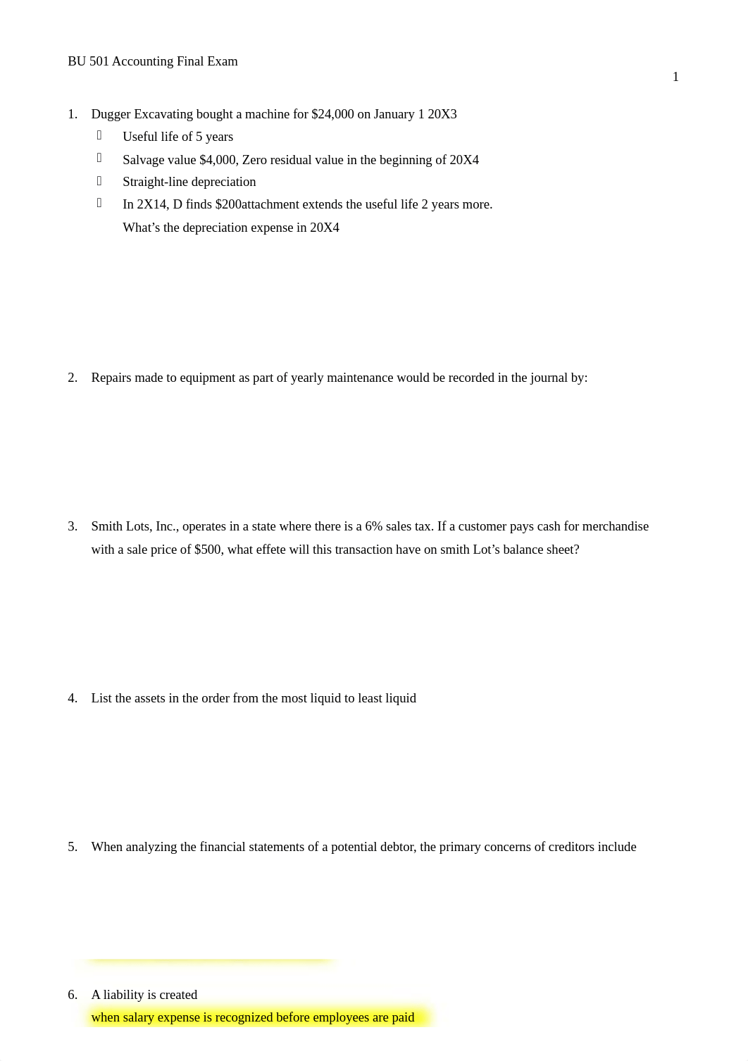 BU 501 Accounting Final Exam.docx_d3qd6bil5x9_page1