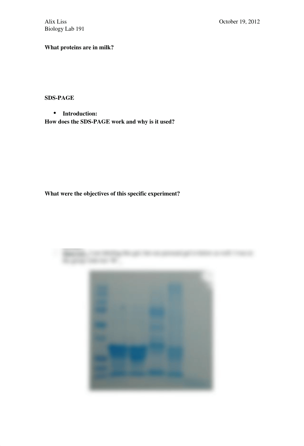 Lab asking what proteins are in milk? SDS-PAGE_d3qks96xdwr_page1