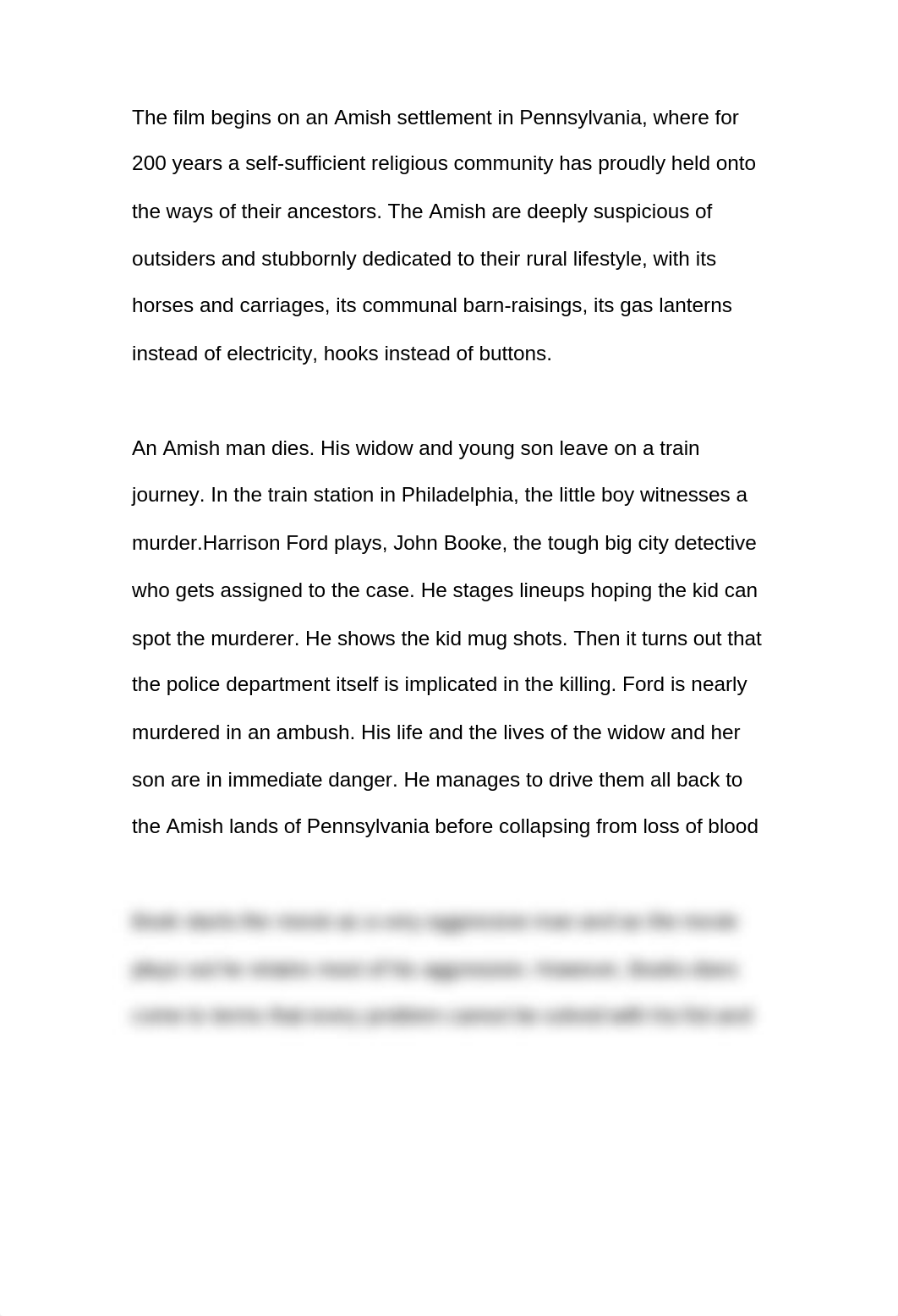 Essay on conflict in Witness_d3qlcv4rewx_page1