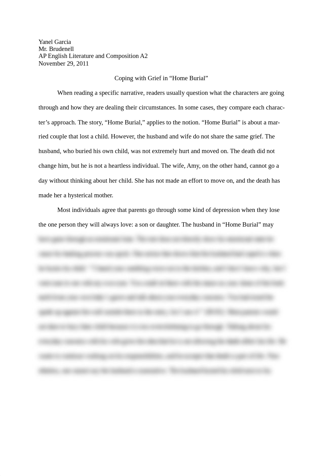 Coping with Grief in &quot;Home Burial&quot; - Mr. Brudenell_d3qu31s303o_page1