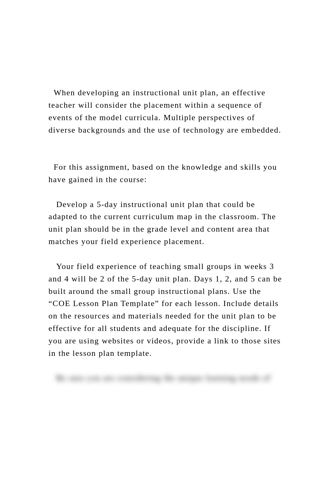 When developing an instructional unit plan, an effective teac.docx_d3re15b44lc_page2