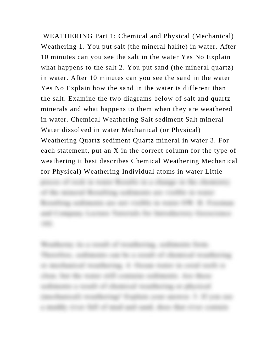 WEATHERING Part 1 Chemical and Physical (Mechanical) Weathering 1. Y.docx_d3ri498k4t0_page2