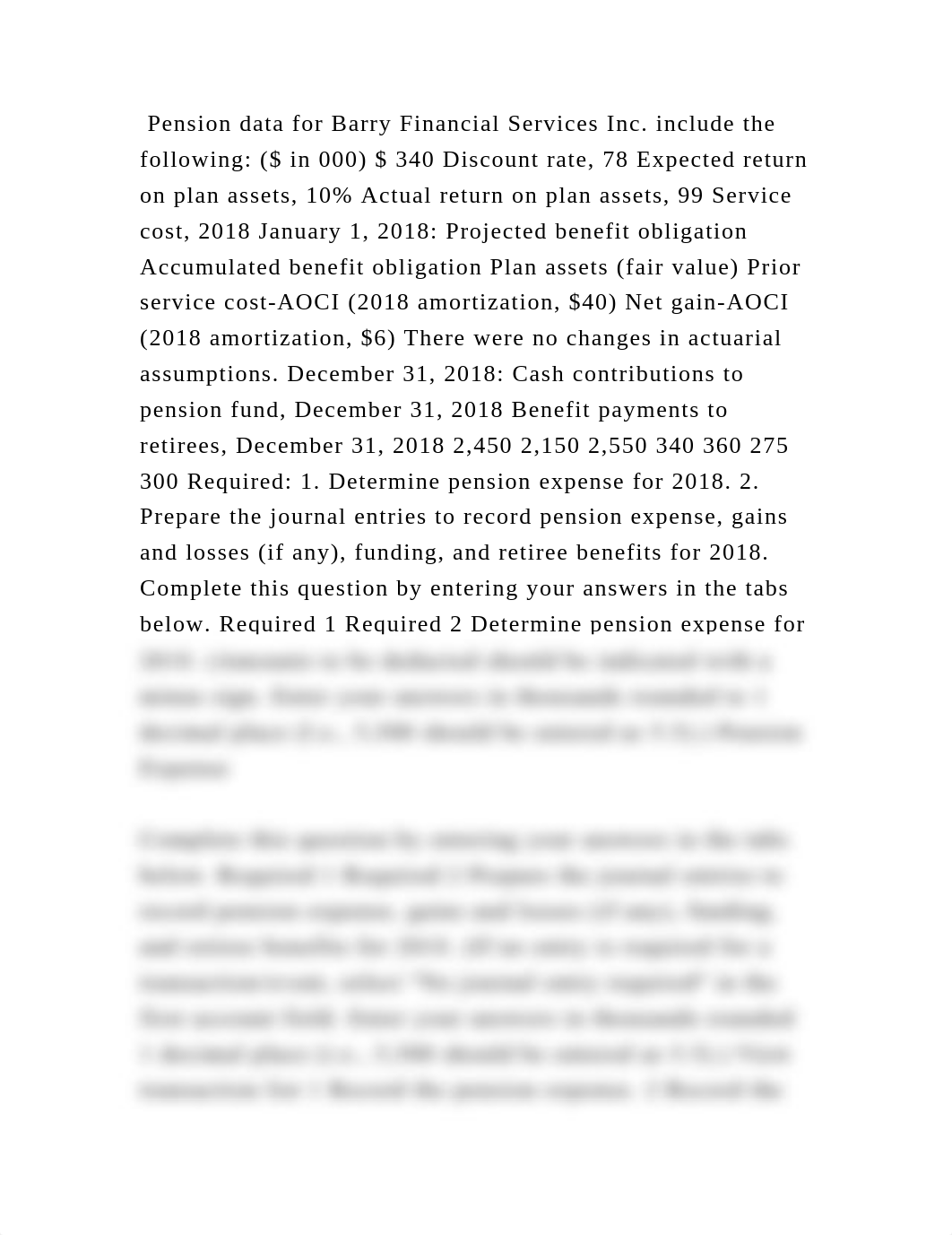 Pension data for Barry Financial Services Inc. include the following.docx_d3rt46aw74l_page2