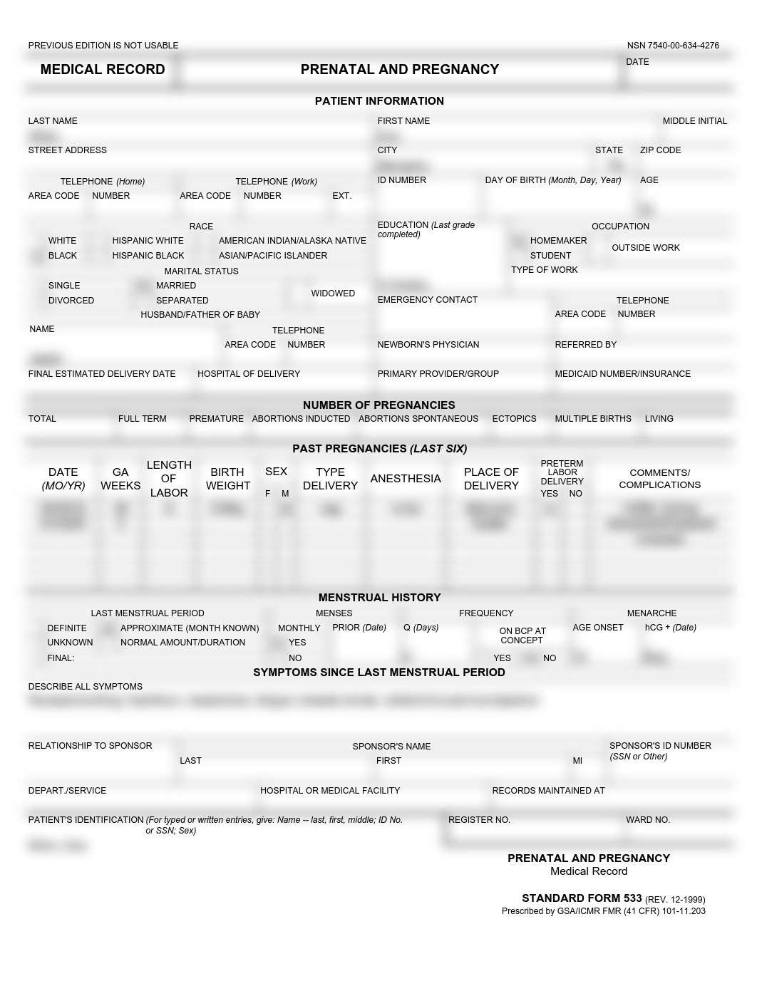 SF 533 Prenatal Record Template.pdf_d3s2rj7m4oy_page1