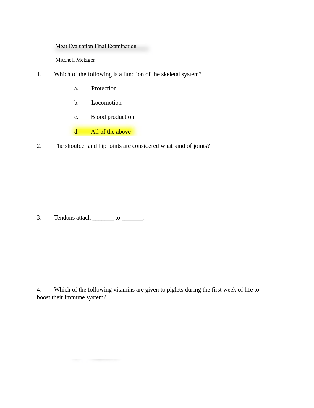 Meat evaluation final exam.pdf_d3sdgiv48zz_page1