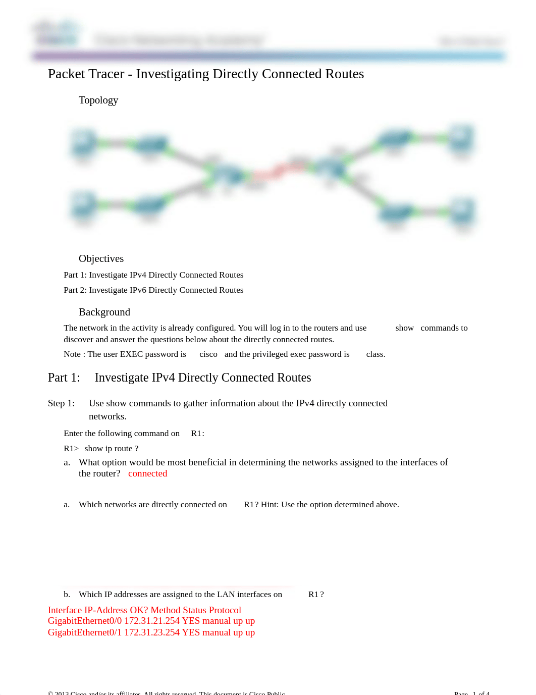 1.3.2.5 Packet Tracer - Investigating Directly Connected Routes Instructions.docx_d3shqutinnm_page1