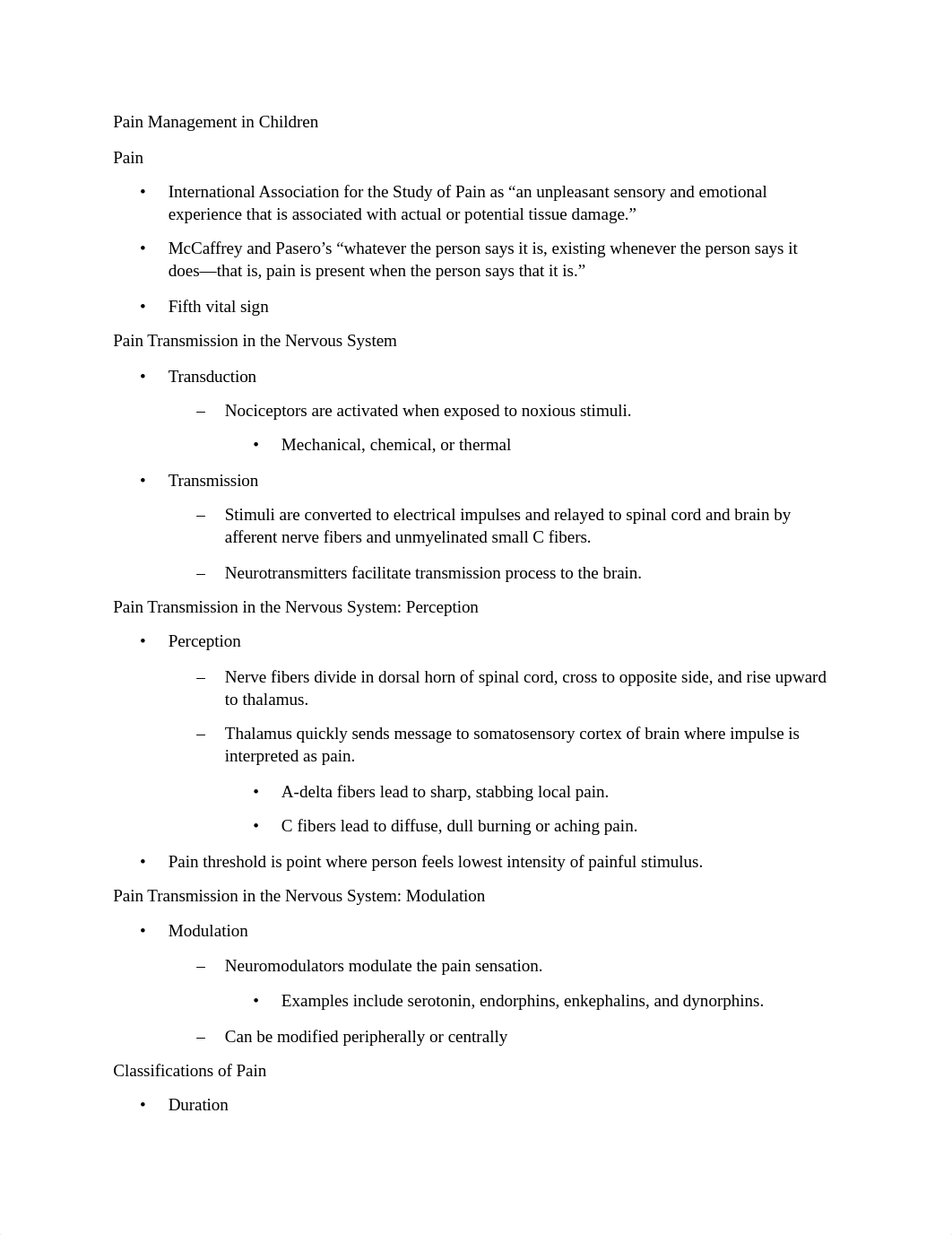 Chapter 36 Pain_Management_in_Children_Outline.docx_d3svv6fbpw2_page1