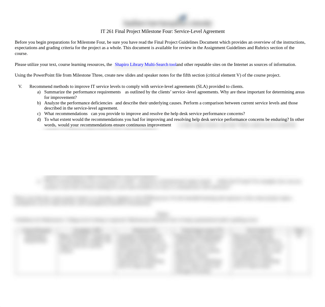 IT 261 Milestone Four Guidelines and Rubric.pdf_d3tdpmst2n9_page1