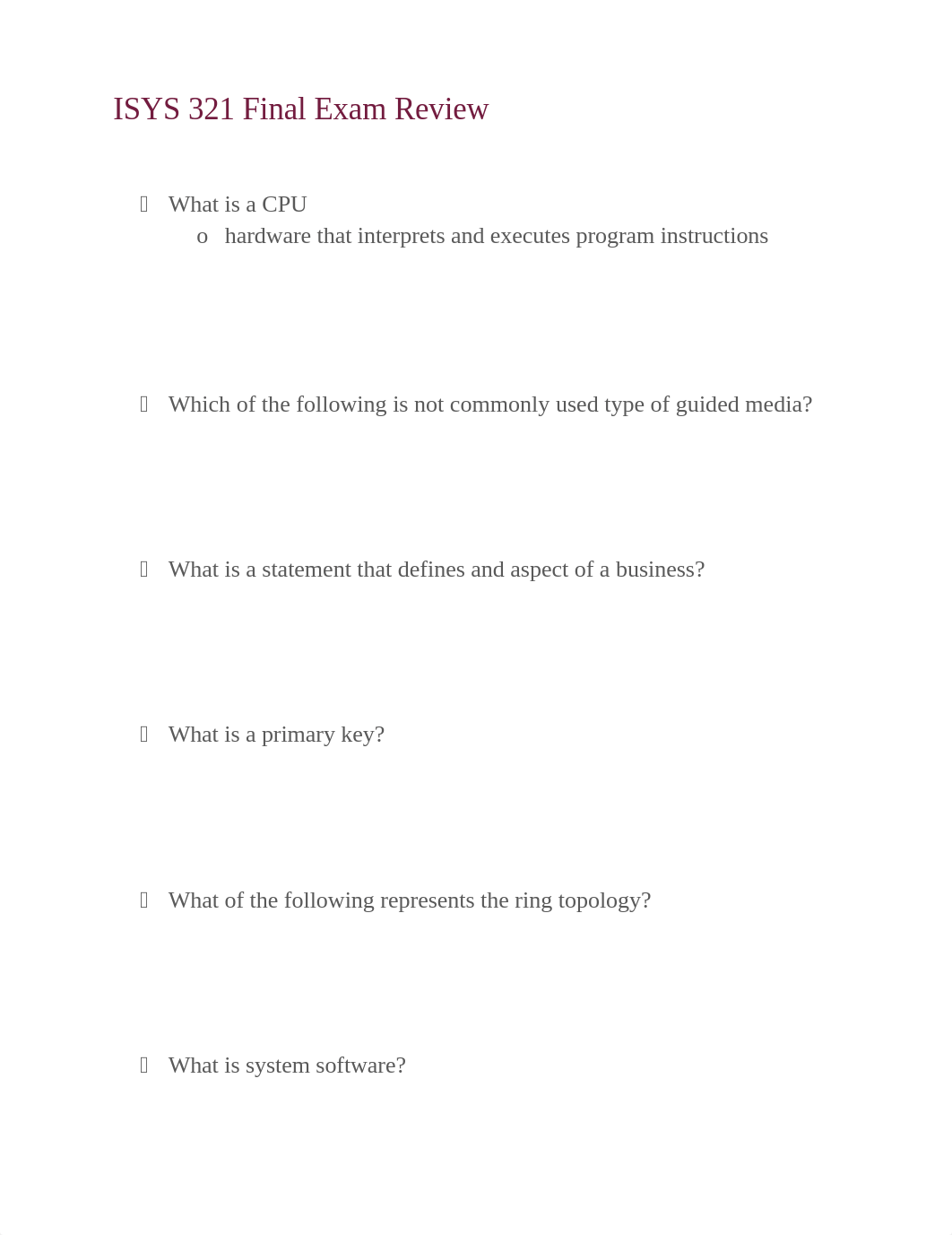 ISYS 321 Final Exam Review.docx_d3tfkxfg2p2_page1