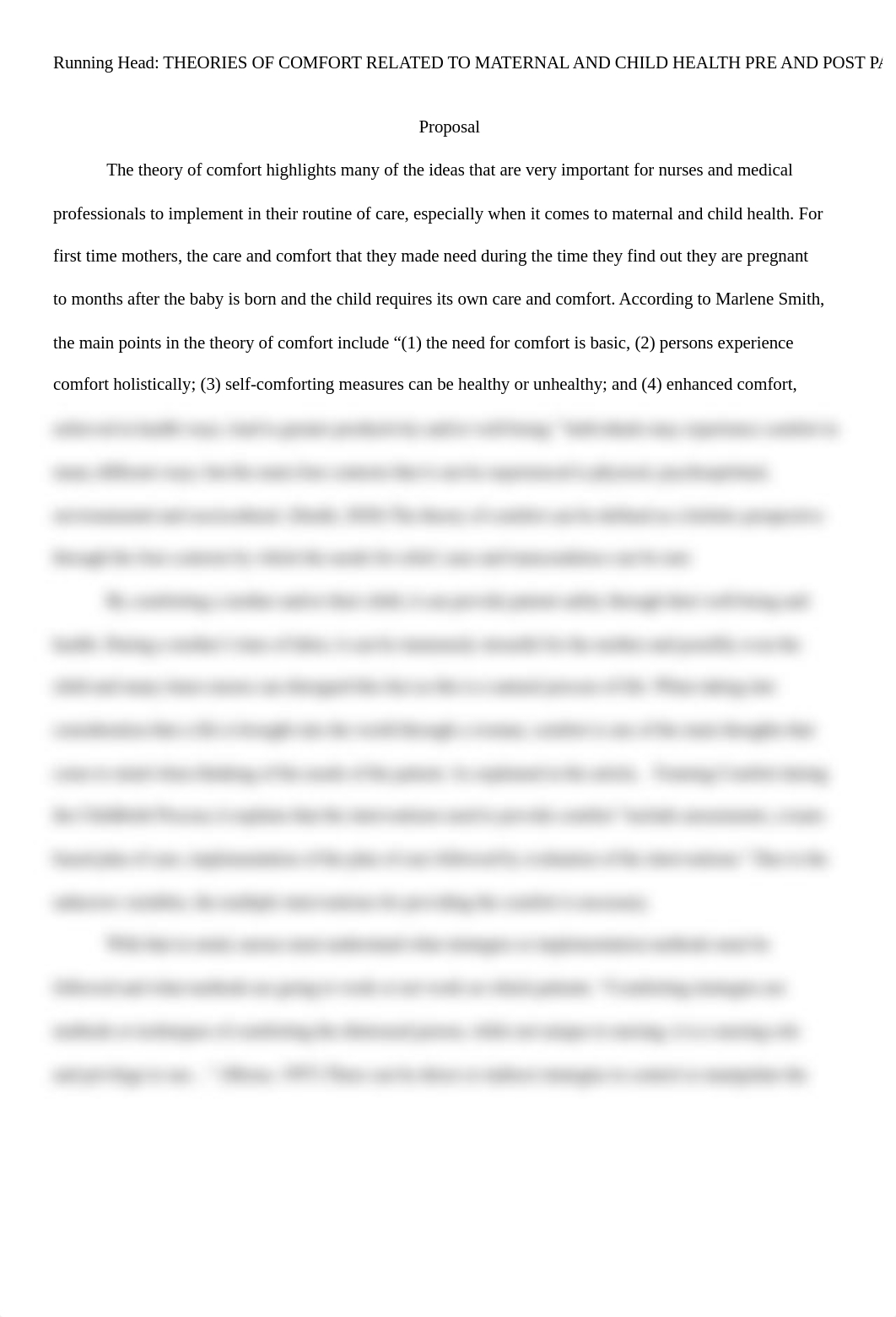 Theories of Comfort Related to Maternal and Child Health Pre and Post Partum.docx_d3tlvfeufoh_page2