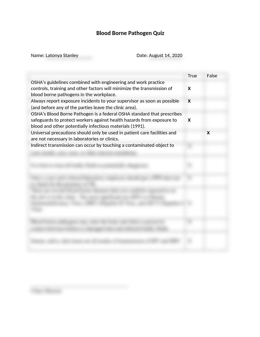 Blood Borne Pathogen Quiz.docx_d3tm6g14wn0_page1