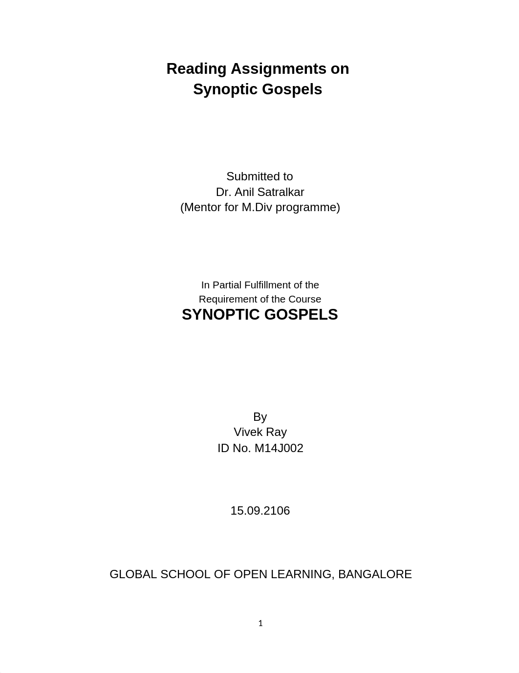 Reading Assignment Synoptic Gospels.docx_d3u2xqevi1w_page1