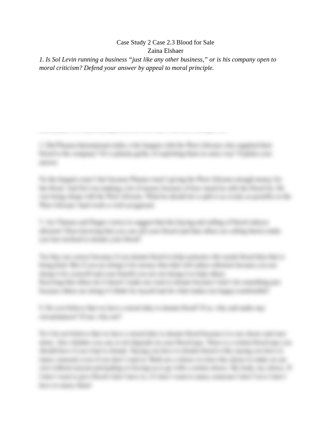 Zaina Case Study 2 Case 2.3 Blood for Sale.docx_d3v2da5mhp6_page1