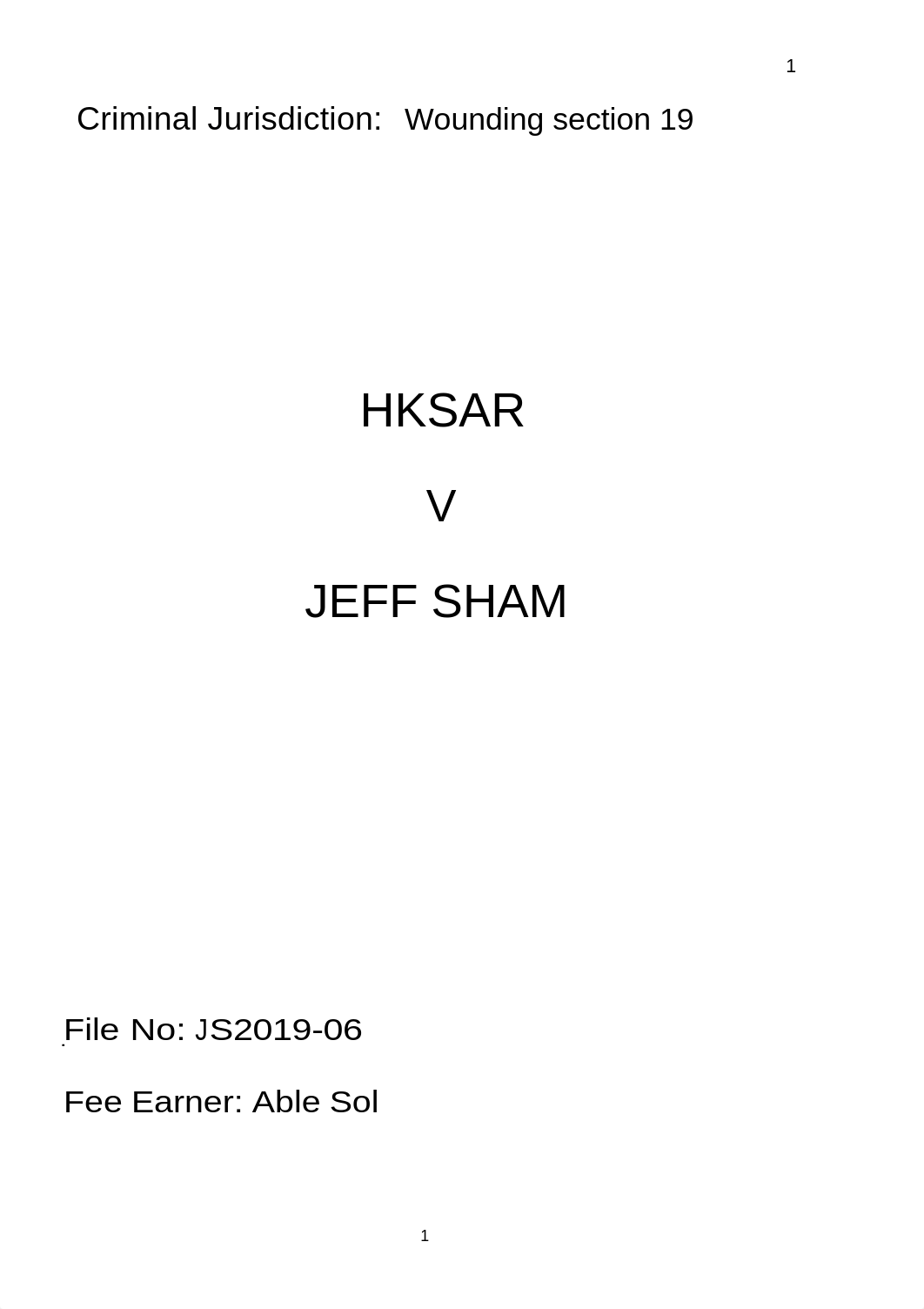 HKSAR v Jeff Shum 2019 v1.docx_d3v4md105x4_page1