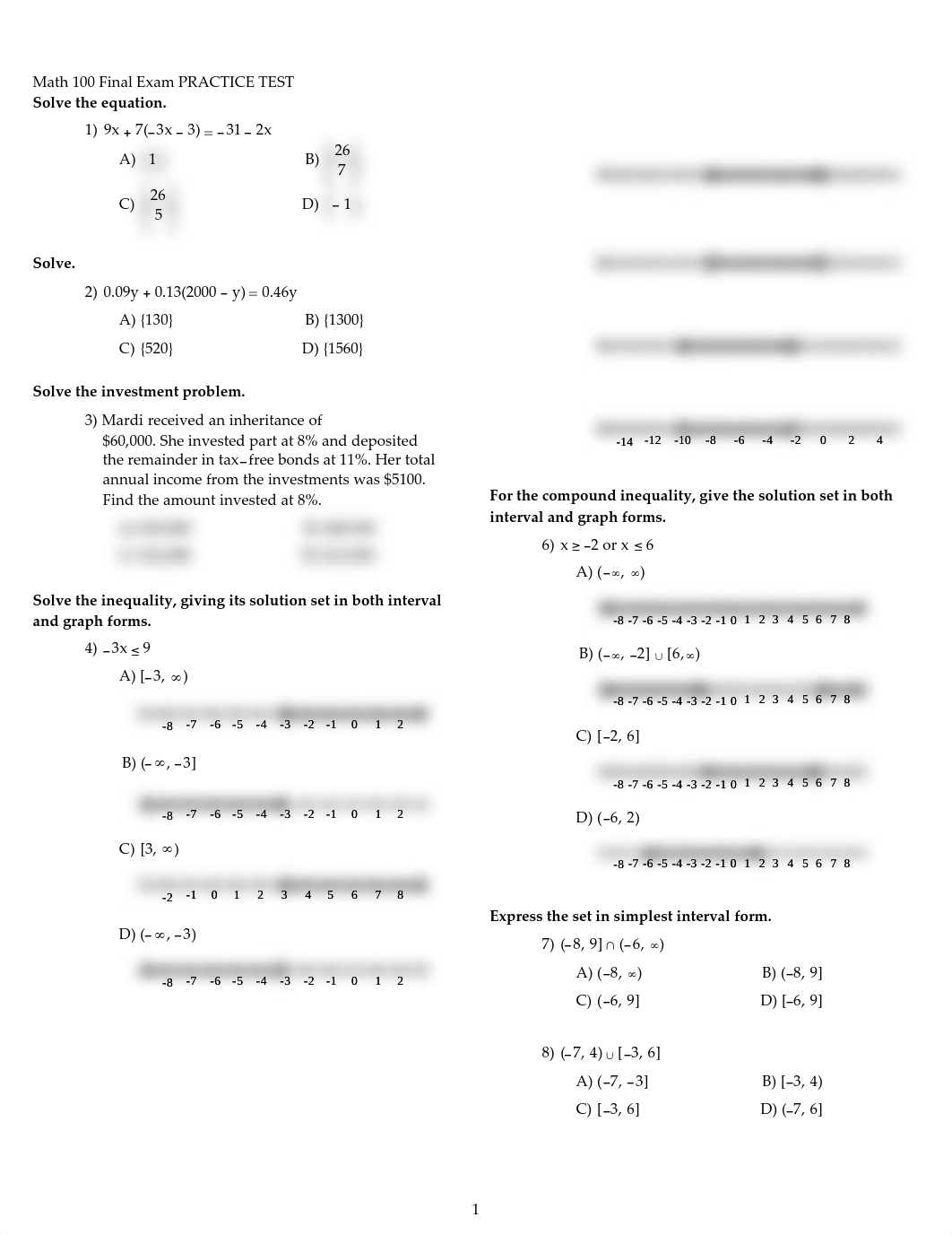 Practice Final Exam on Precalculus_d3vd24obxcs_page1