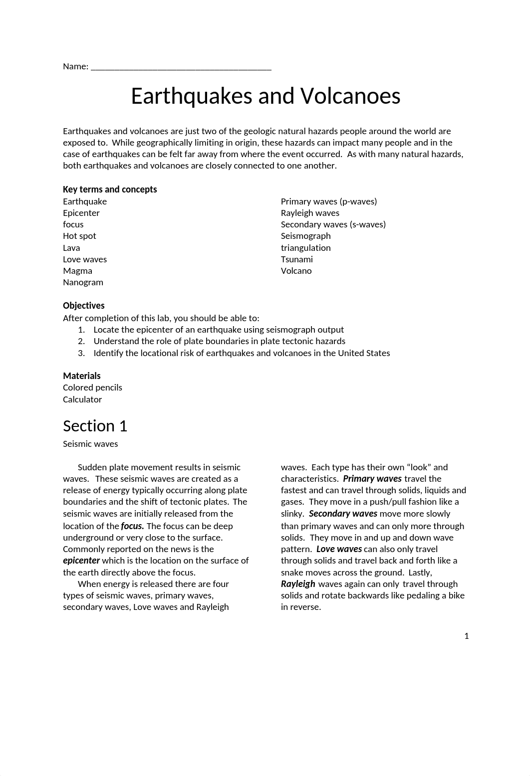 Lab 8 - Earthquakes and volcanoes.docx_d3vdci70hgj_page1