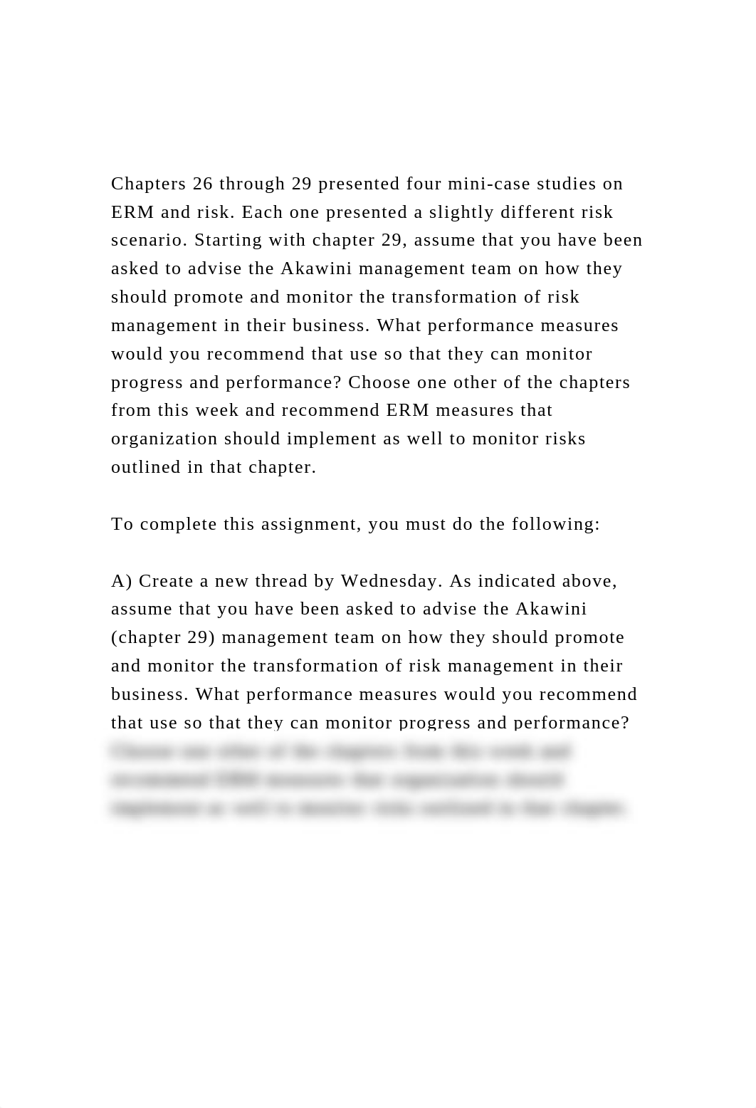 Chapters 26 through 29 presented four mini-case studies on ERM a.docx_d3vgzoqy95p_page2