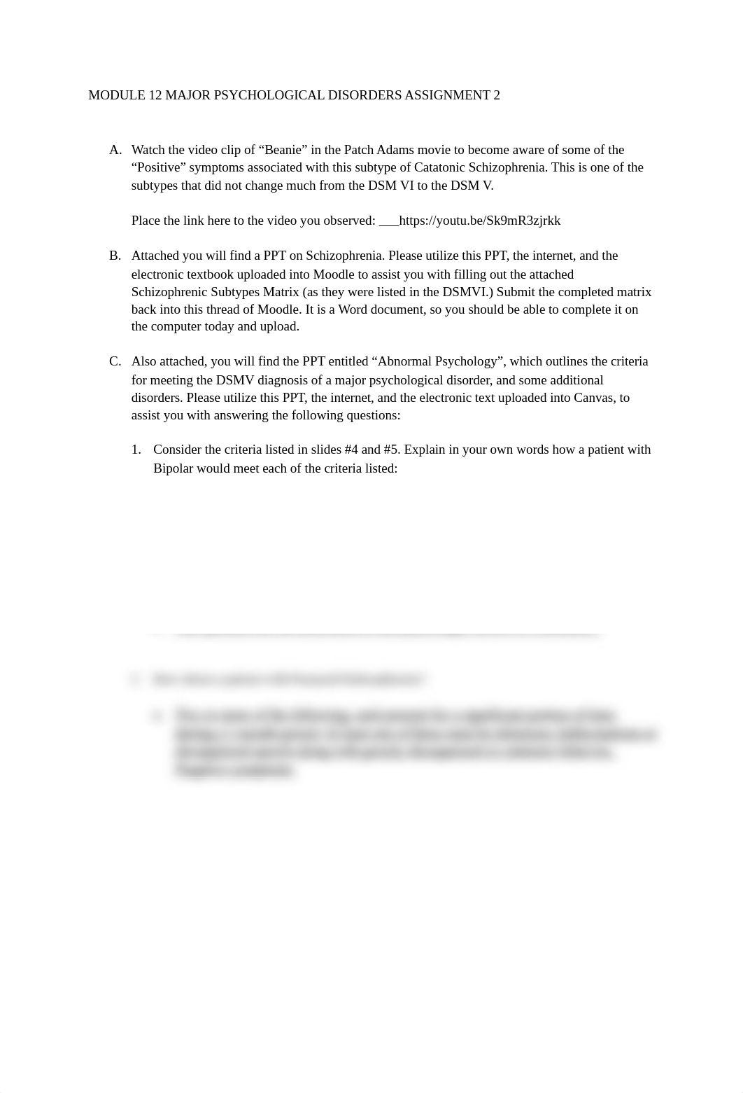 MODULE 12 MAJOR PSYCHOLOGICAL DISORDERS ONLINE assignment 2 (1).docx_d3vqmm6tjgm_page1