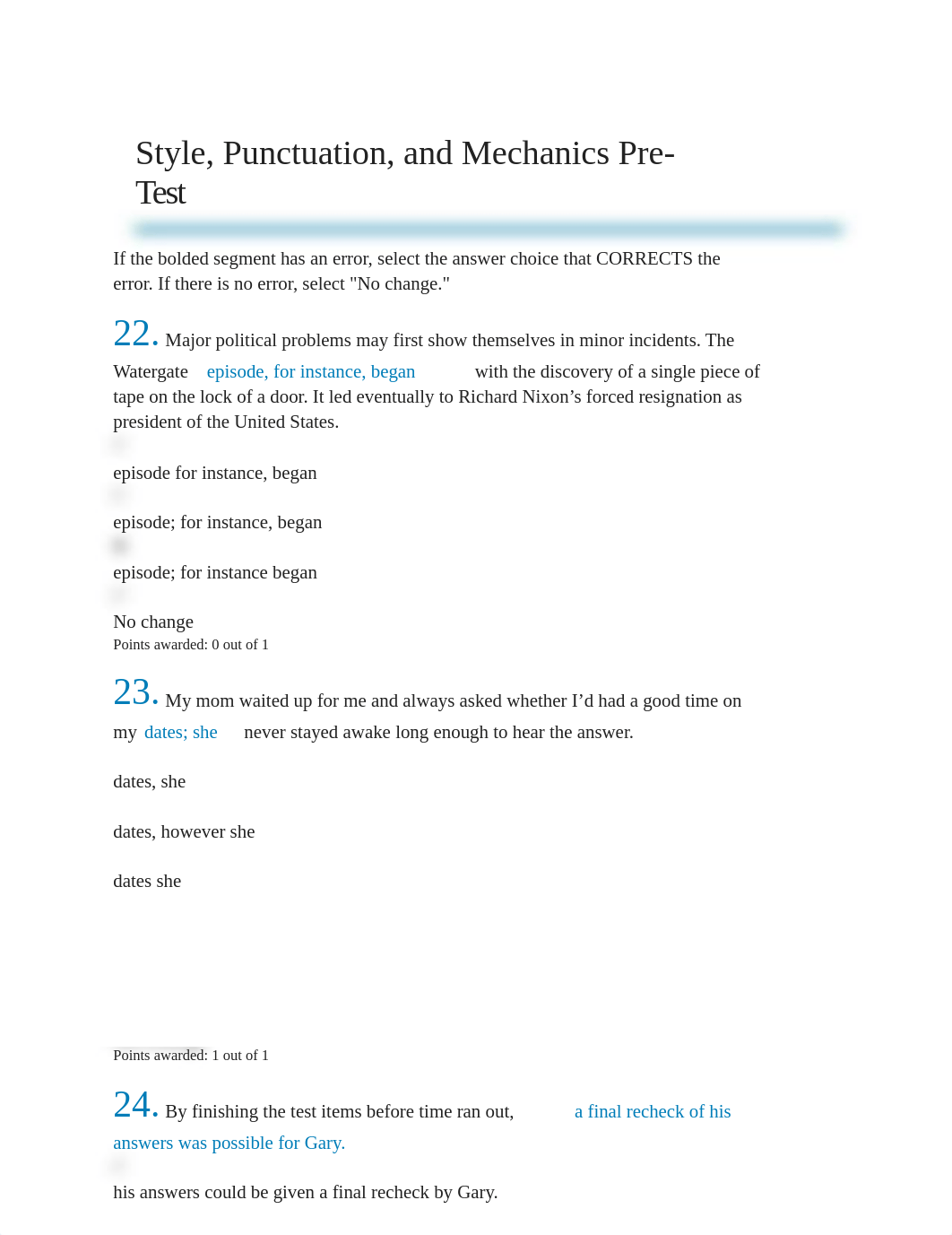 Style puncuation and mechanics pre test 4 of 5.docx_d3vtm671pb5_page1
