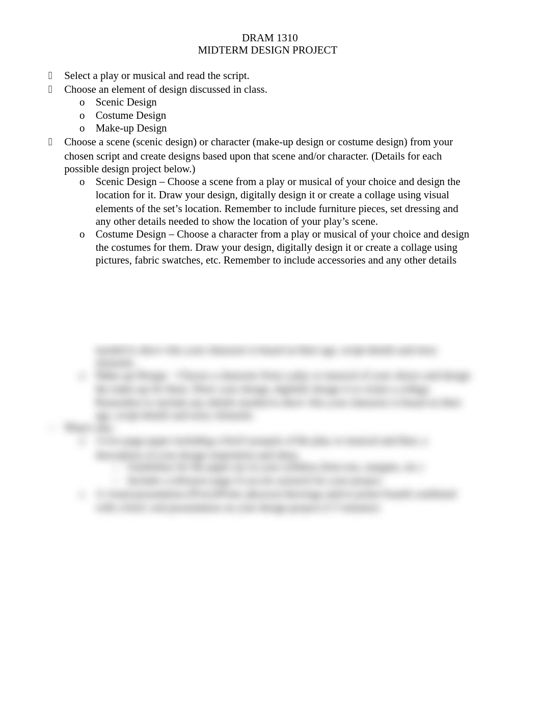 MIDTERM DESIGN PROJECT - DRAM 1310.docx_d3w1ber5tcp_page1