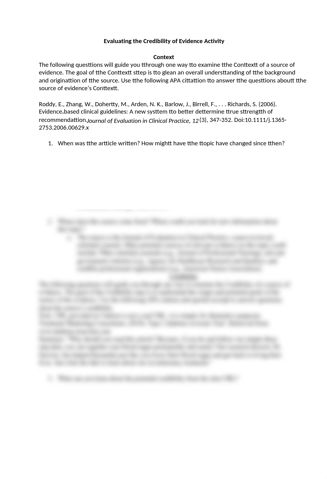 Evaluating the Credibility of Evidence Activity.docx_d3wa4dyc6tm_page1