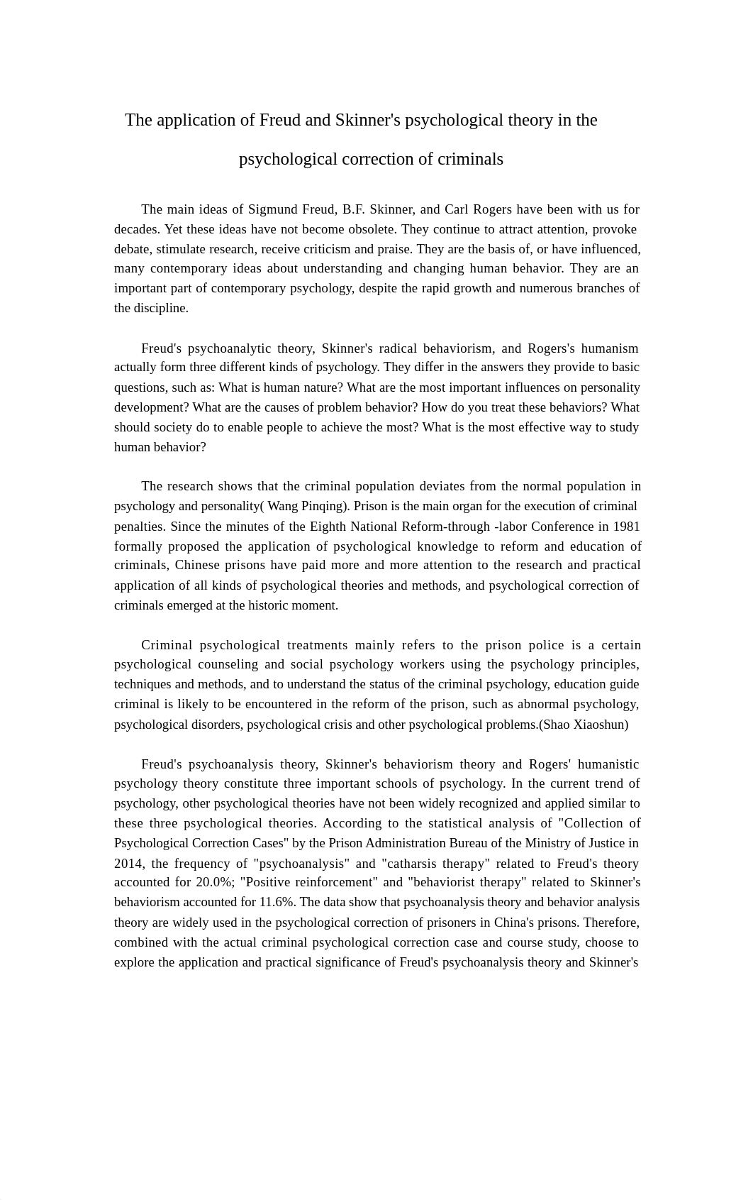 The application of Freud and Skinner's psychological theory in the psychological correction of crimi_d3wkikbflni_page1