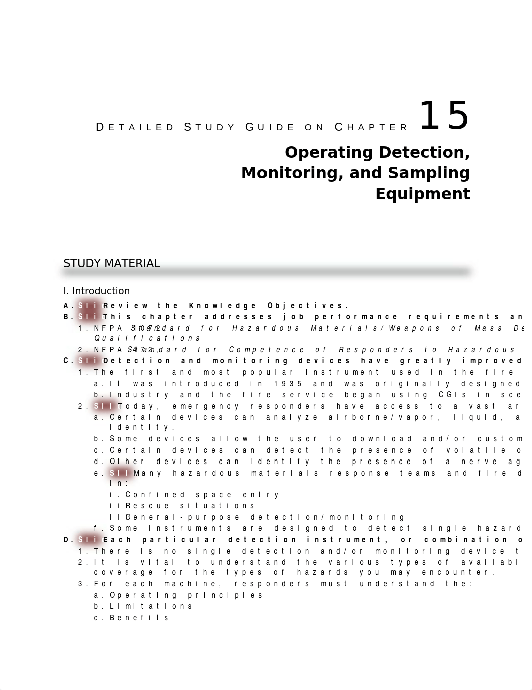 Chapter 15 Operating Detection, Monitoring, and Sampling Equipment Detailed Study Guide.docx_d3wylfsaeed_page1