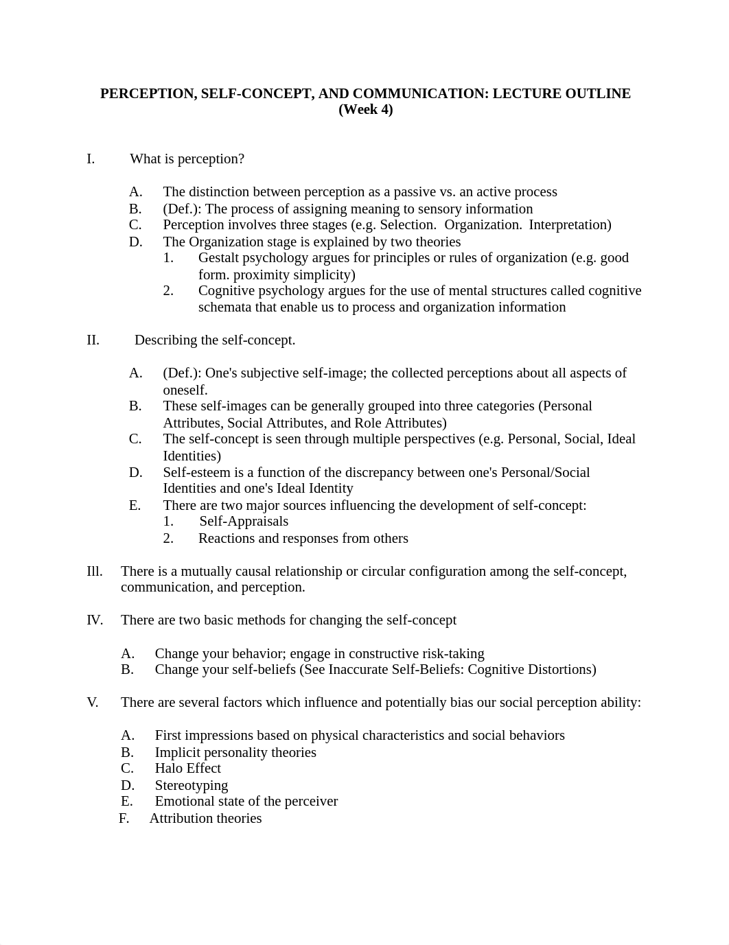 PERCEPTION, SELF-CONCEPT, AND COMMUNICATION WEEK 4 LECTURE OUTLINE_d3xbyzet5wt_page1