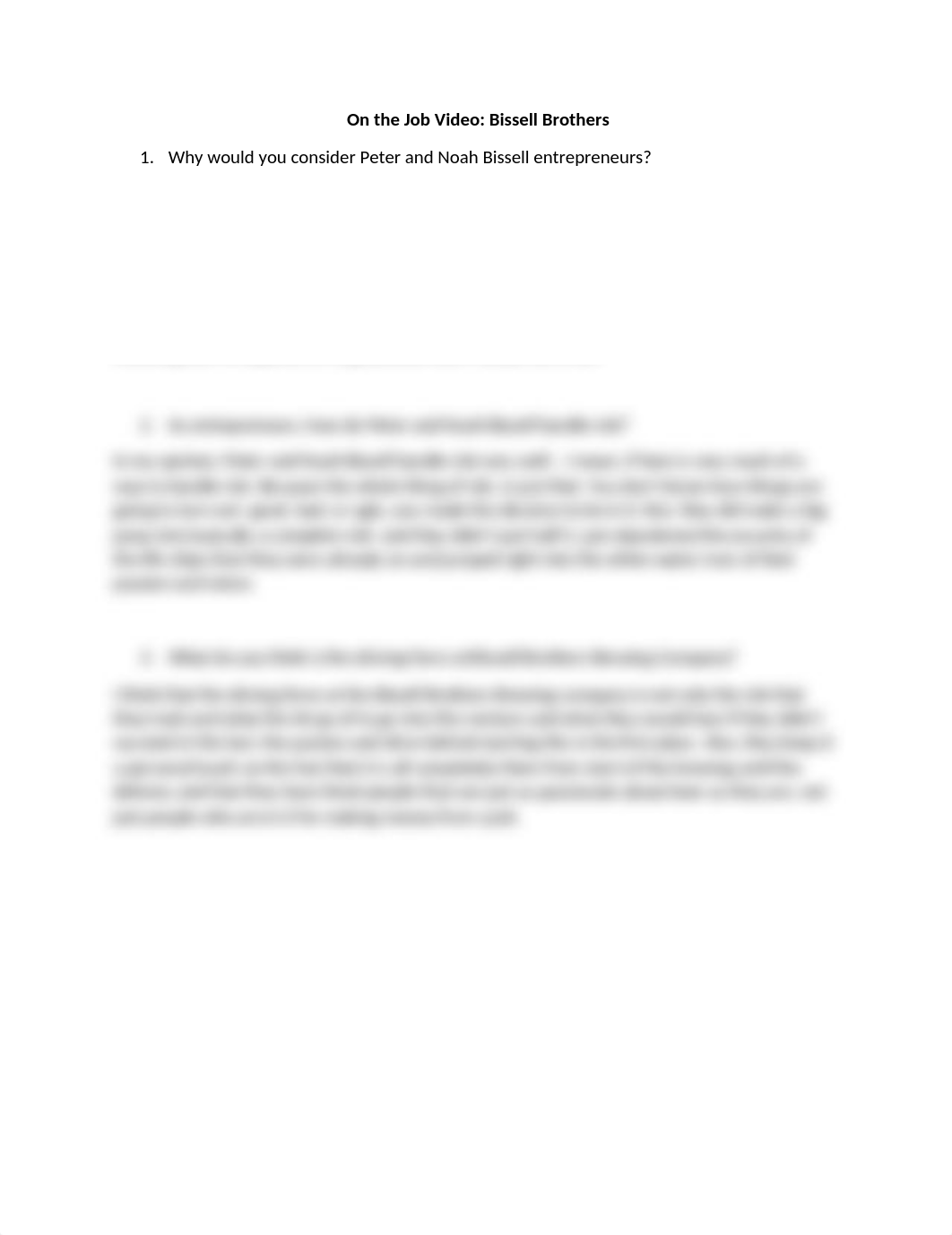 Homework5OnTheJobVideoBissellBrothers_CastroDelgadoMara.docx_d3xcx8deix2_page1