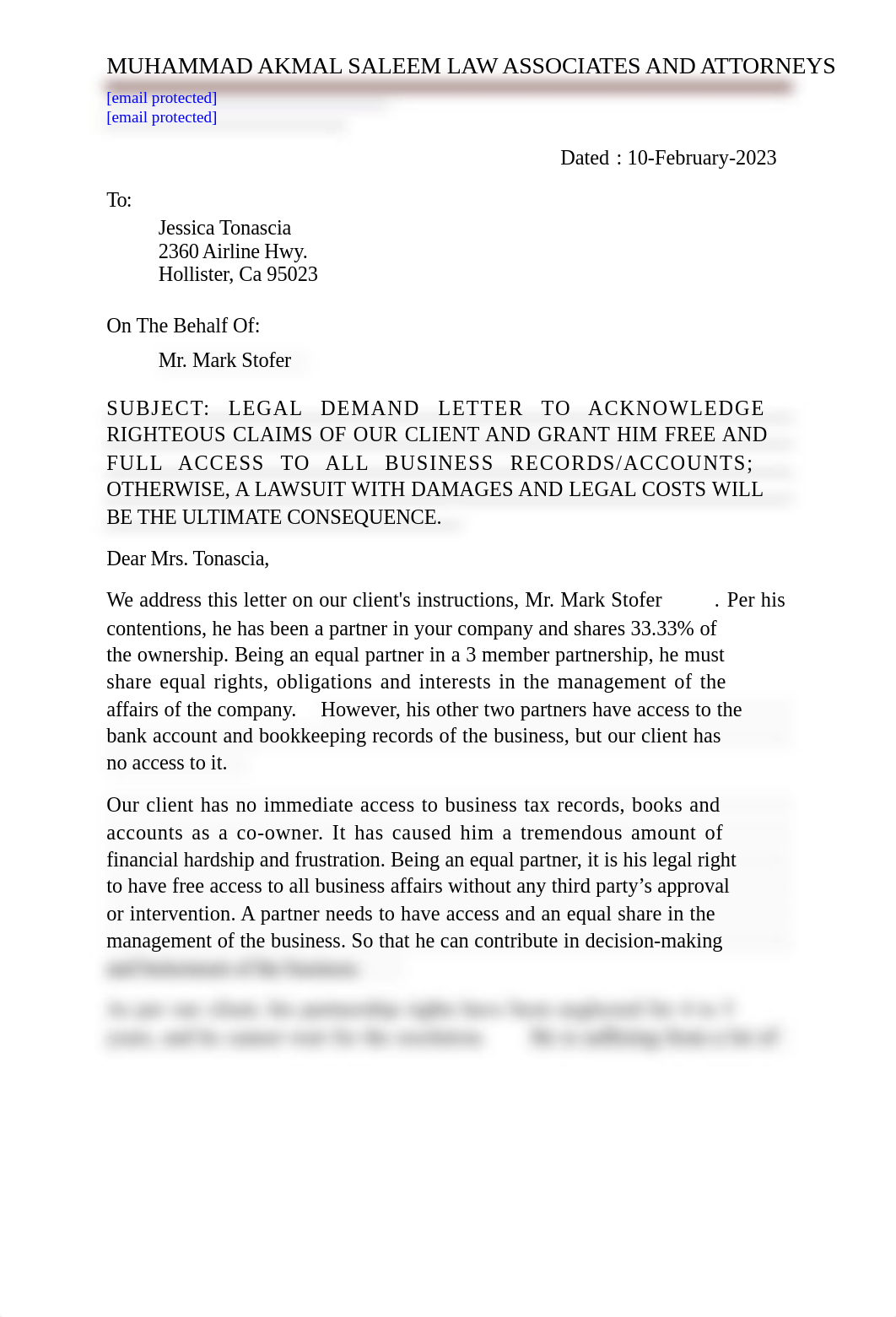 egal Demand Letter Mr. Mark Stofer  (Partnership Acknowledgement Issue) (2).docx63efd0243276734080.d_d3xh7q2xiz7_page1