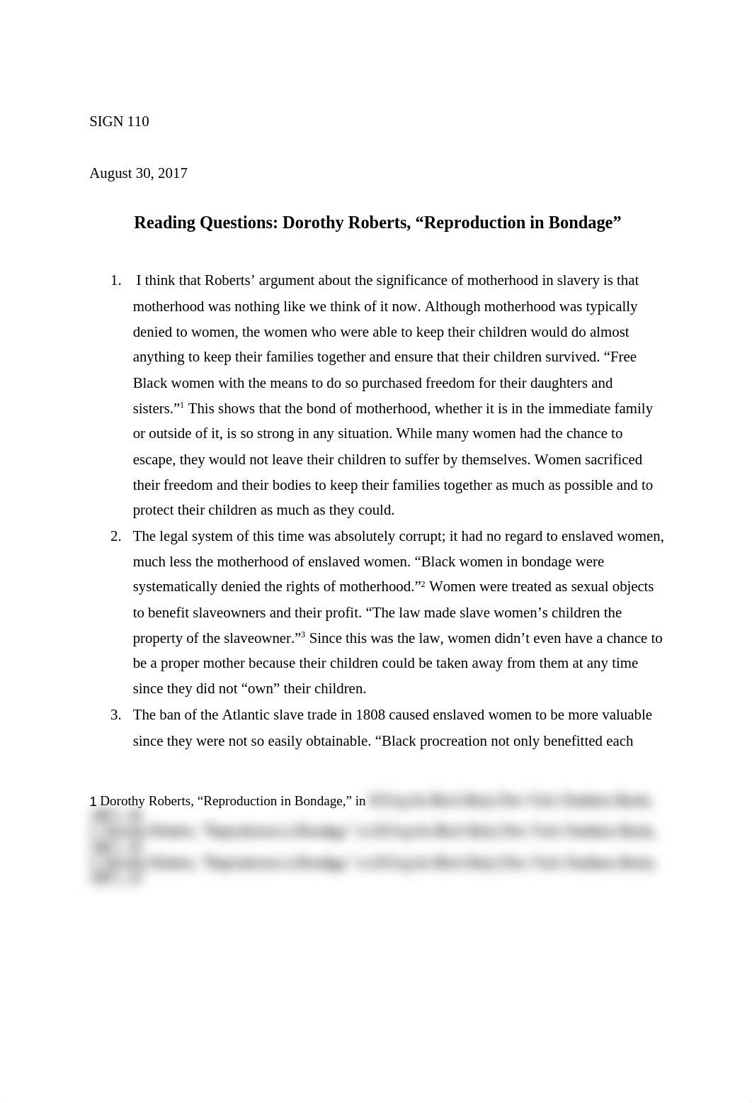 Reading Questions: Dorothy Roberts, "Reproduction in Bondage"_d3xymlqw3ue_page1