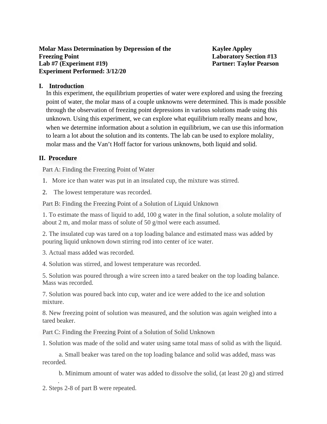 Kaylee Appley - Chem 2 Lab Report - Exp 19.docx_d3yb8pkhys7_page1