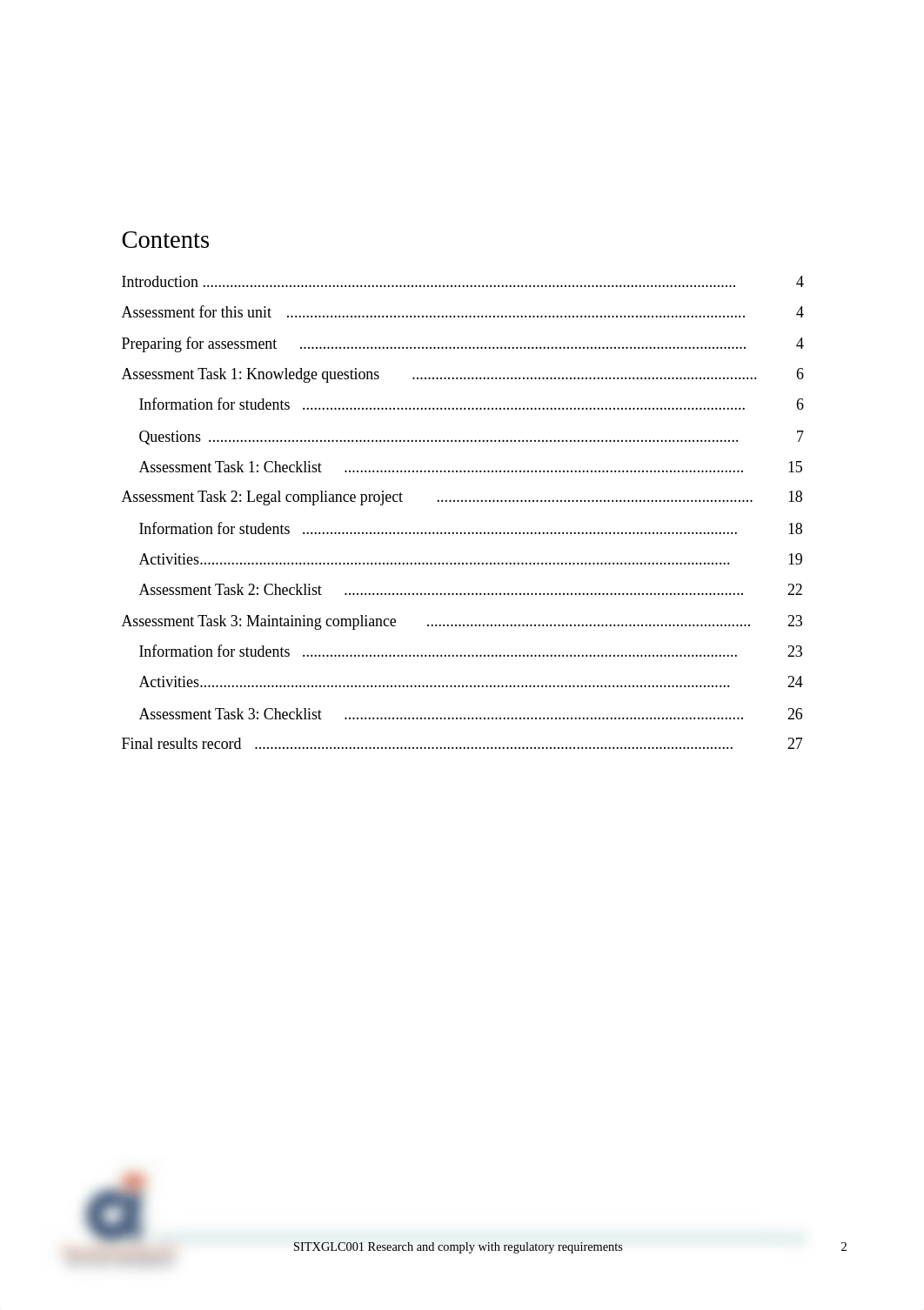 SITXGLC001 Student Assessment Tasks.docx_d3ye2uhomu3_page2