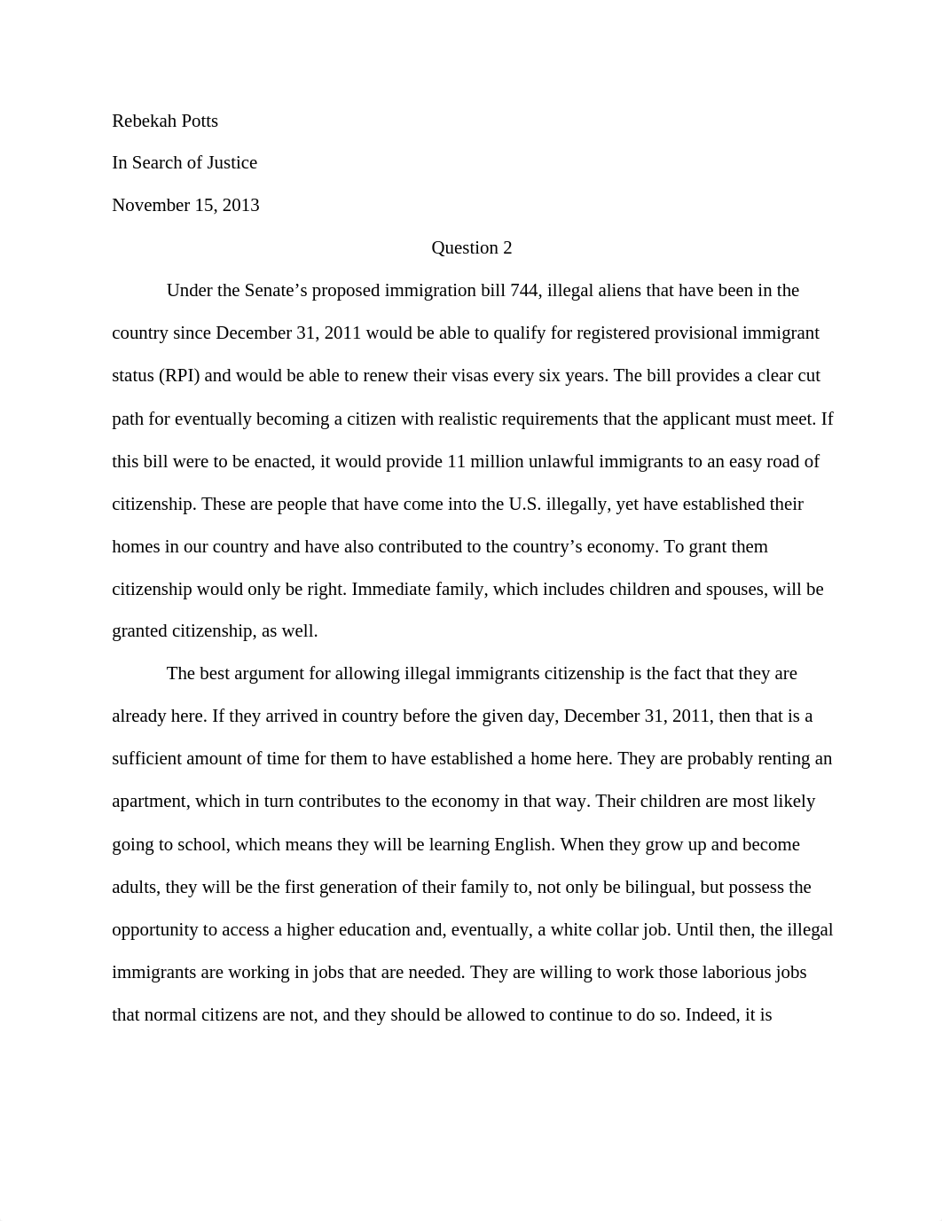 justice-Illegal Immigration essay_d3ygn4q8g0r_page1