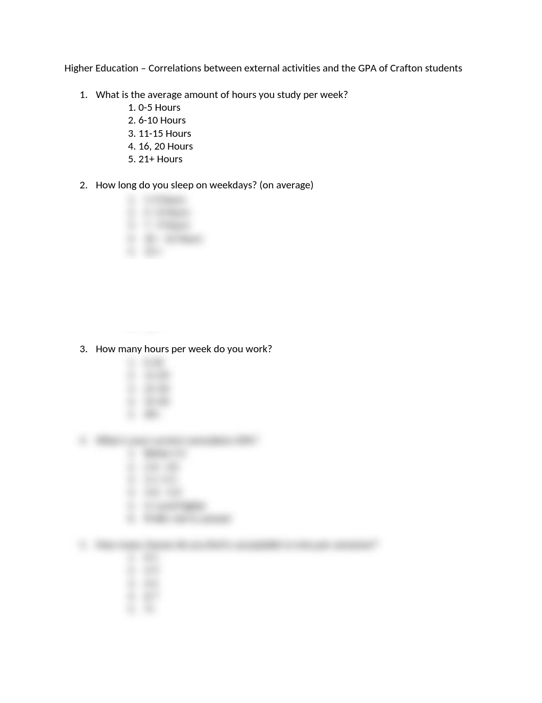 Higher Education - external factors that could affect the GPA of Crafton Students_d3yk0h7adbi_page1