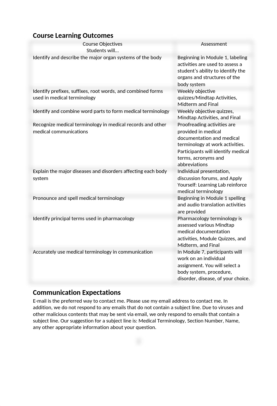 HCMT 1001.001 23FS Medical Terminology Syllabus draft-1-1.docx_d3yplle92pf_page2