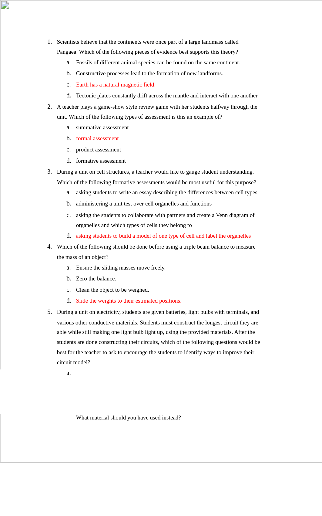 Missed content practice exam questions.docx_d3yx4yebka5_page1