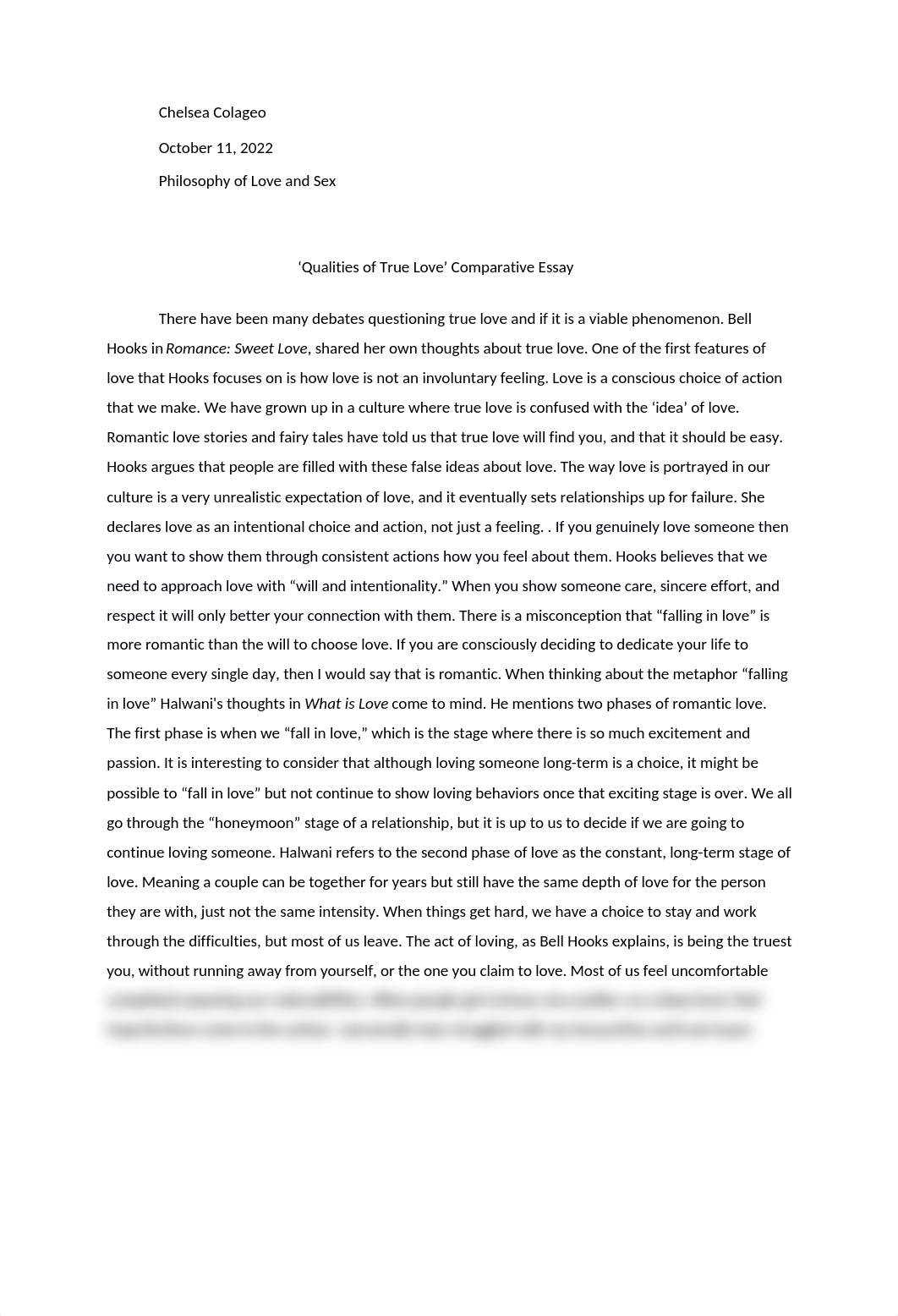 Qualities of True Love Essay - Philosophy of Love and Sex.docx_d3yyfphkoxh_page1