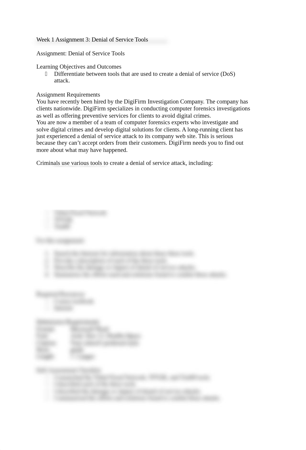 Week 1 Assignment 3 - Denial of Service Tools.docx_d3z870tznmq_page1