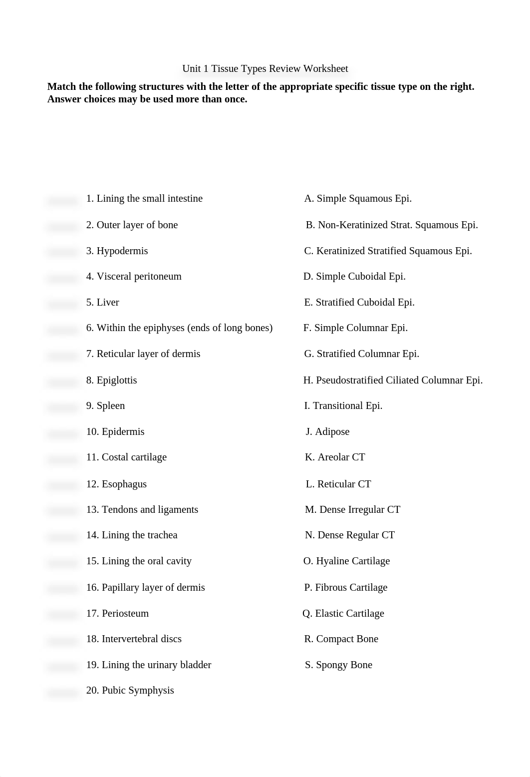 Michel Anatomy Tissue Types Review Worksheet.pdf_d3za30w9kwi_page1