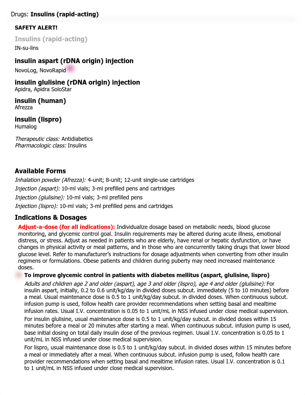 Insulin, Rapid-Acting (Lippincott Advisor).pdf_d3zdm52ehp1_page1