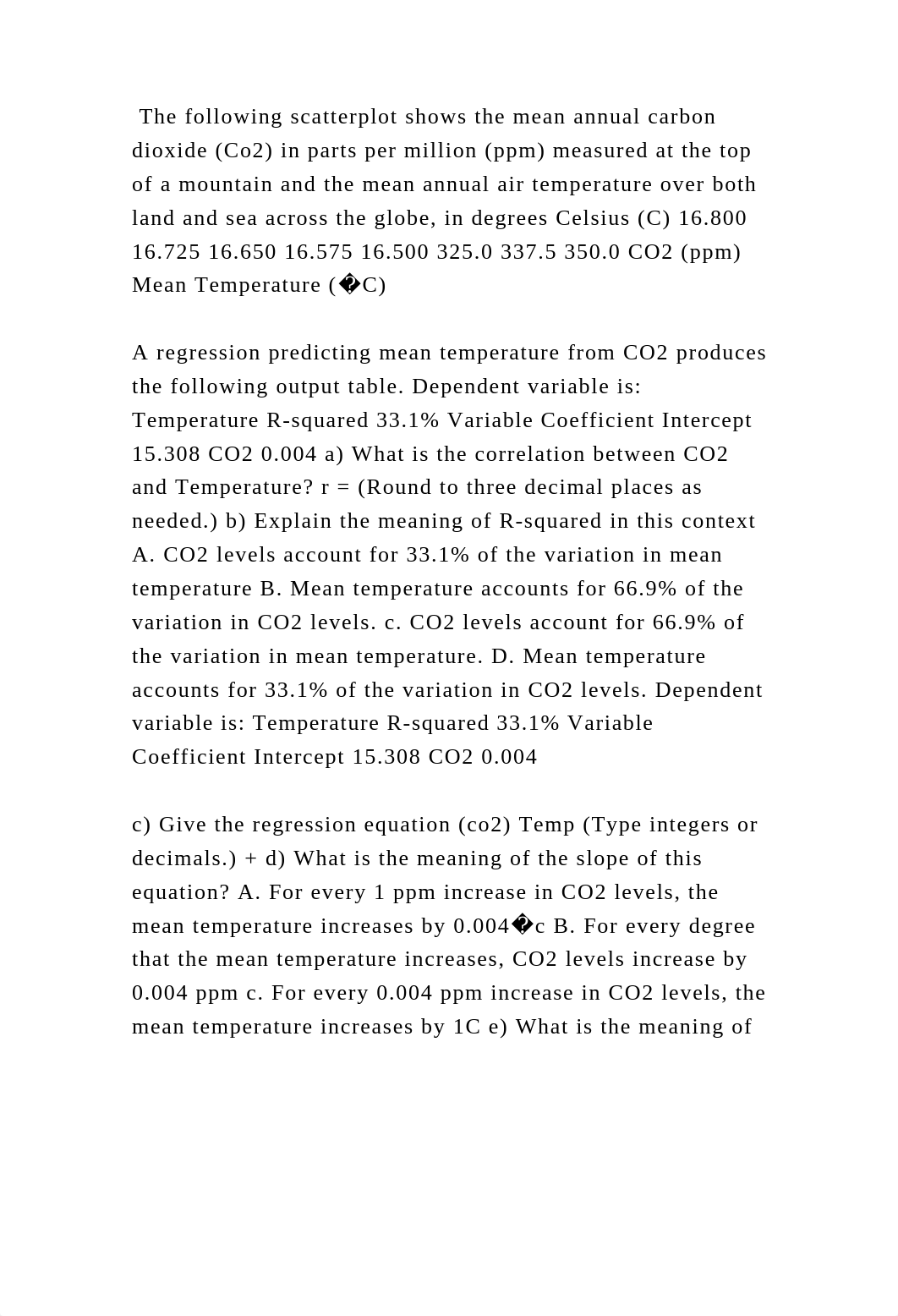 The following scatterplot shows the mean annual carbon dioxide (Co2) .docx_d3zf8bufx4z_page2