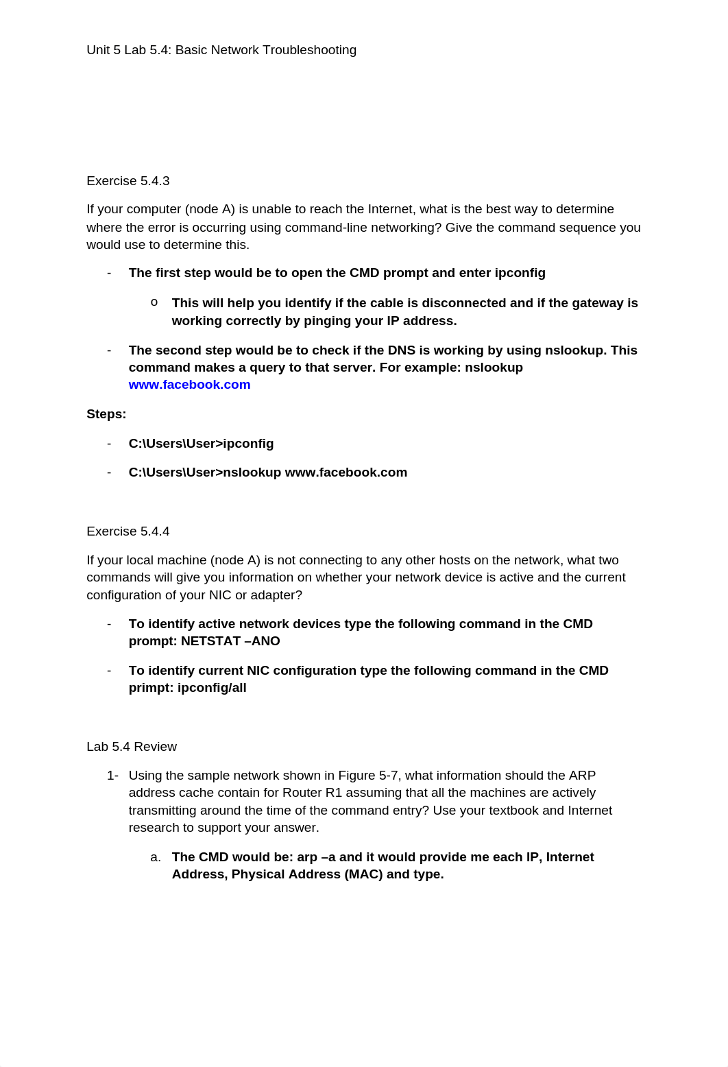 Unit 5 Lab 5.4 Basic Network Troubleshooting_d3zkyjbqpeg_page2