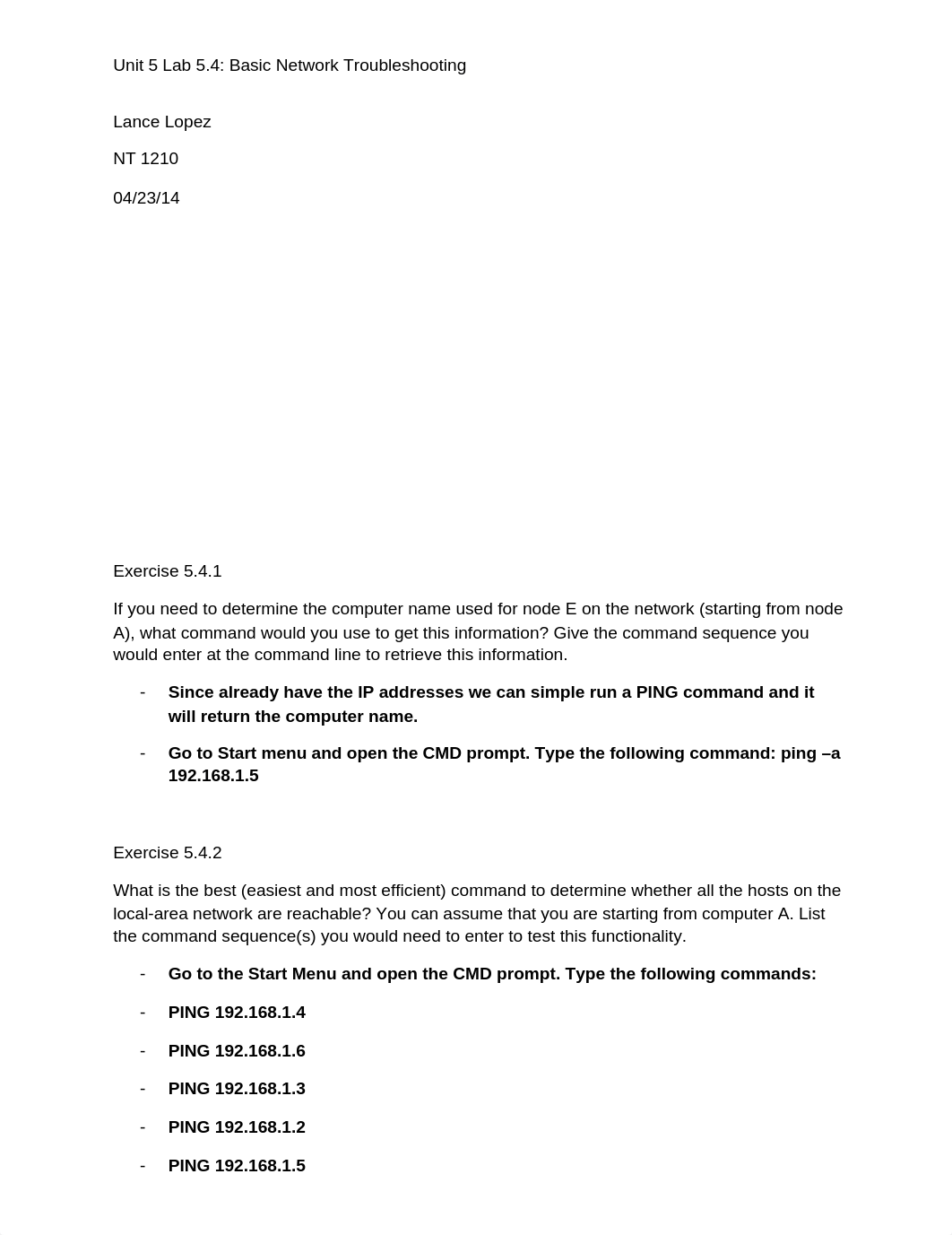 Unit 5 Lab 5.4 Basic Network Troubleshooting_d3zkyjbqpeg_page1