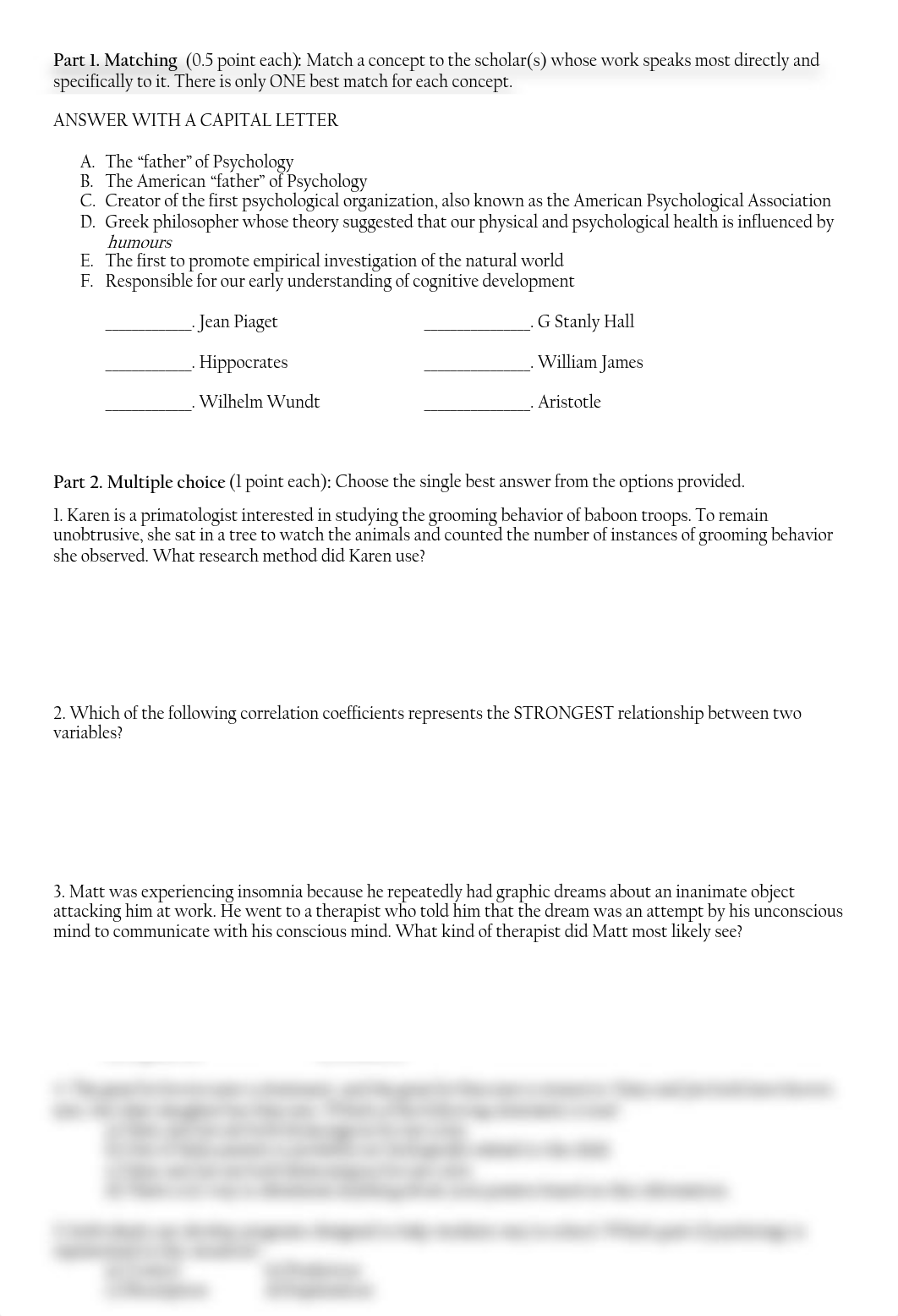 PSYC101_Fall2019_Exam1.pdf_d3zp26th8ow_page2