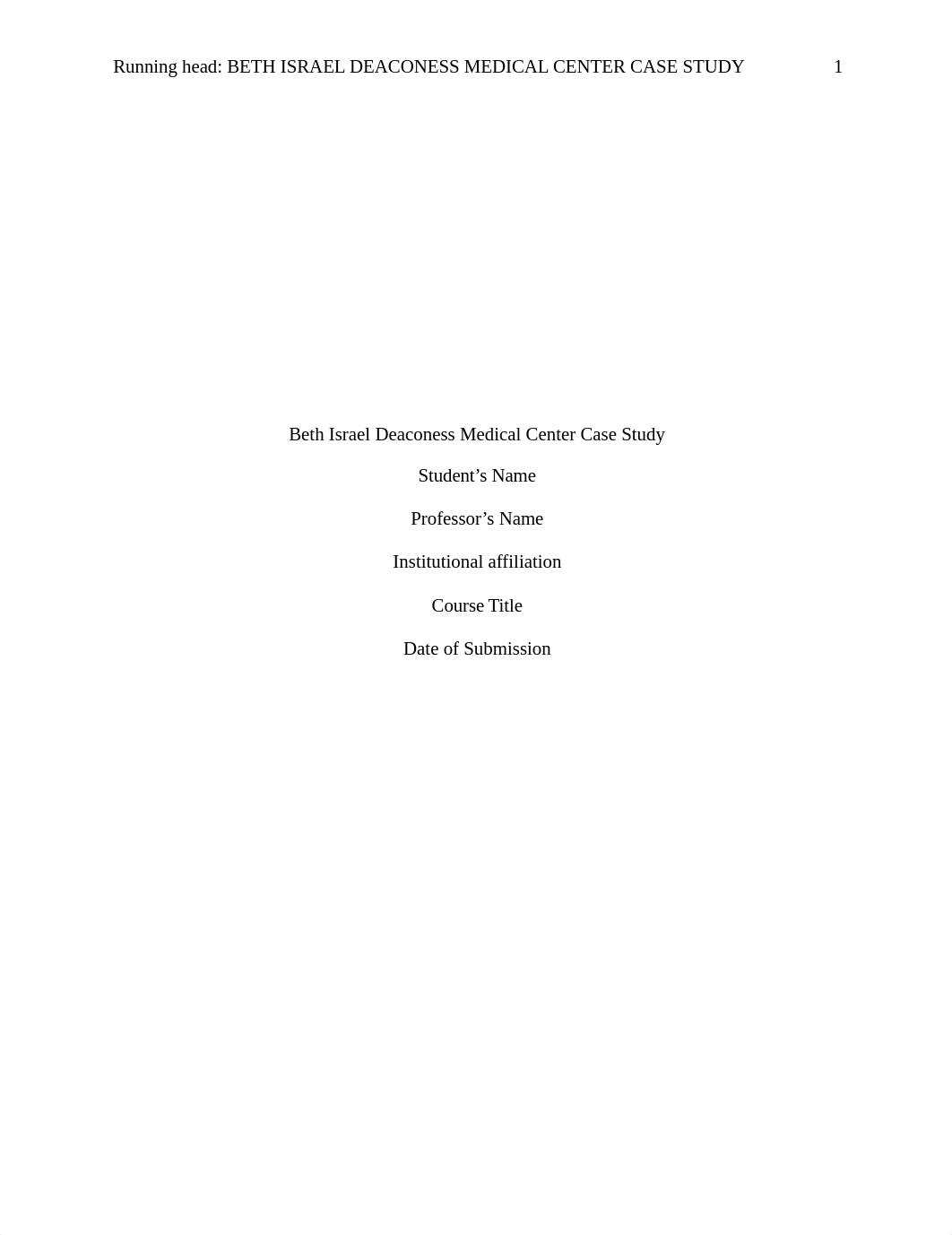 Beth Israel Deaconess Medical Center Case Study.docx_d3zpyxc39ny_page1