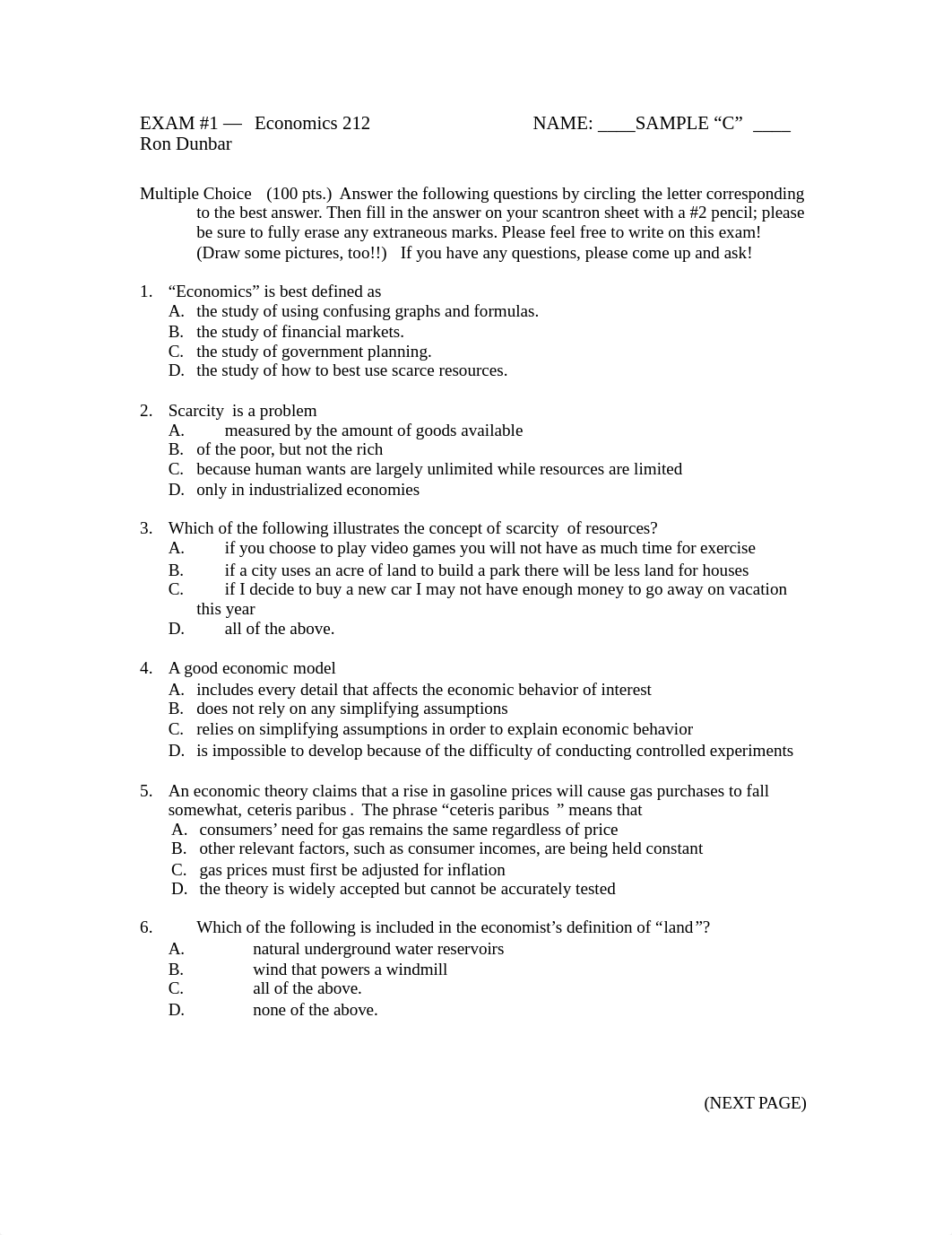 212 Exam #1  Sample C - Online 212  - with Answer Key(2).doc_d4033dldo1w_page1