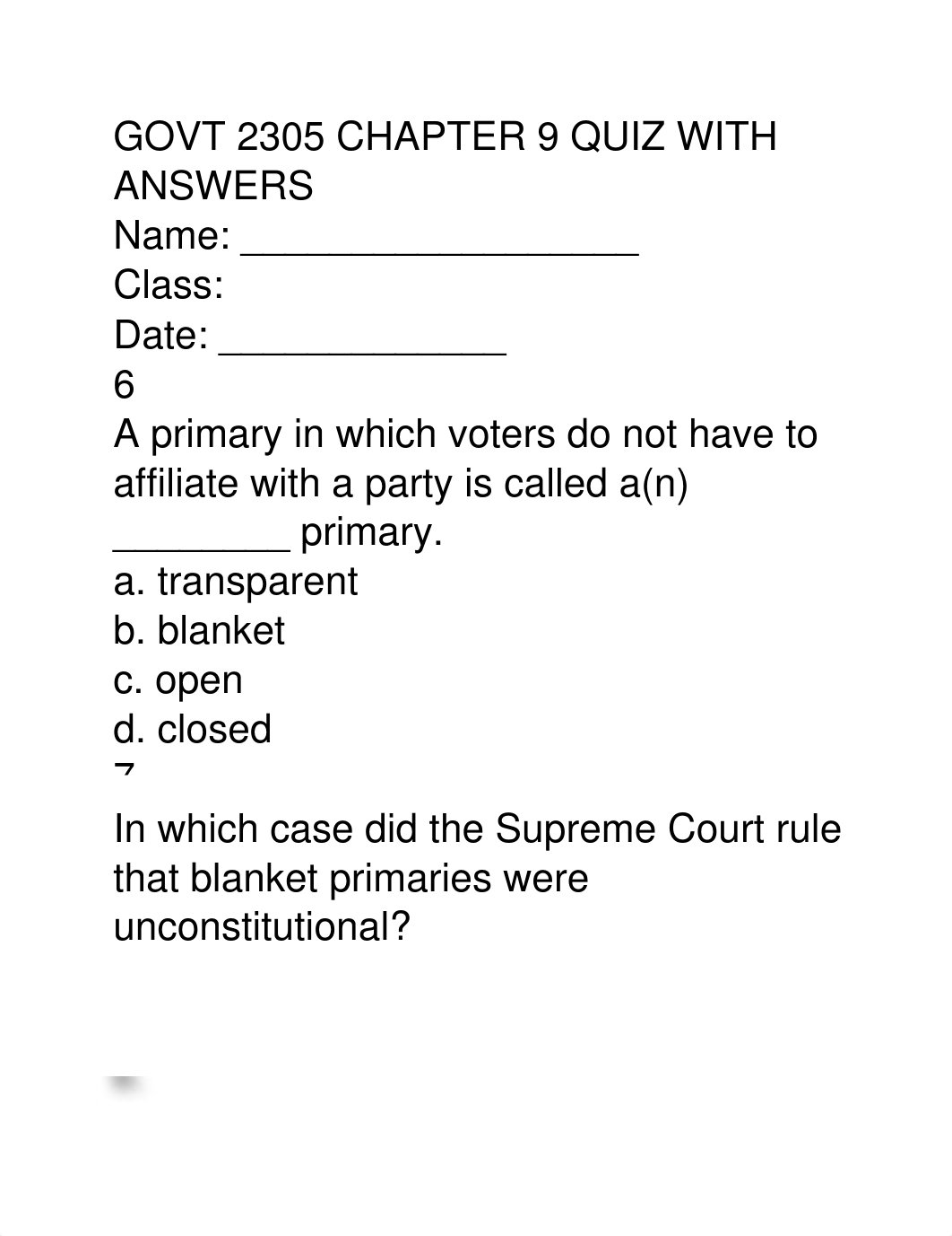 GOVT 2305 CHAPTER 9 QUIZ WITH ANSWERS.docx_d4063gxn90g_page1