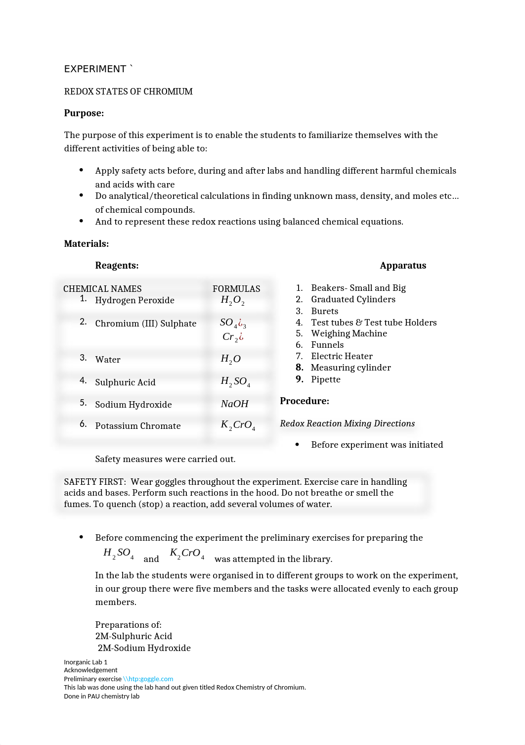 #1 EXPERIMENTs Lab REDOX STATES OF CHROMIUM_d40c47fi9os_page1