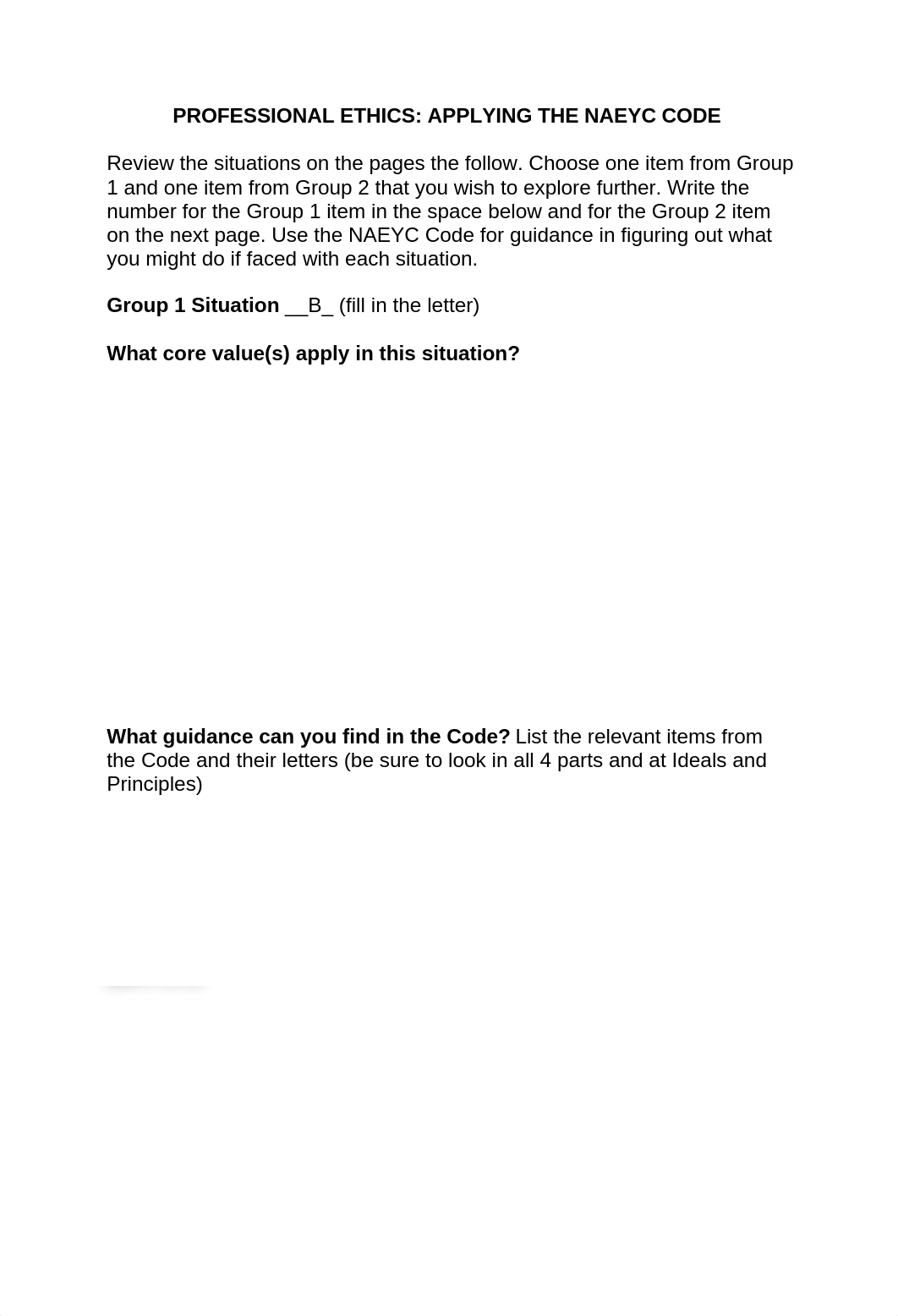 Basinger- PROFESSIONAL ETHICS-APPLYING THE NAEYC CODE 3-3-22.docx_d40e5zu07bk_page1